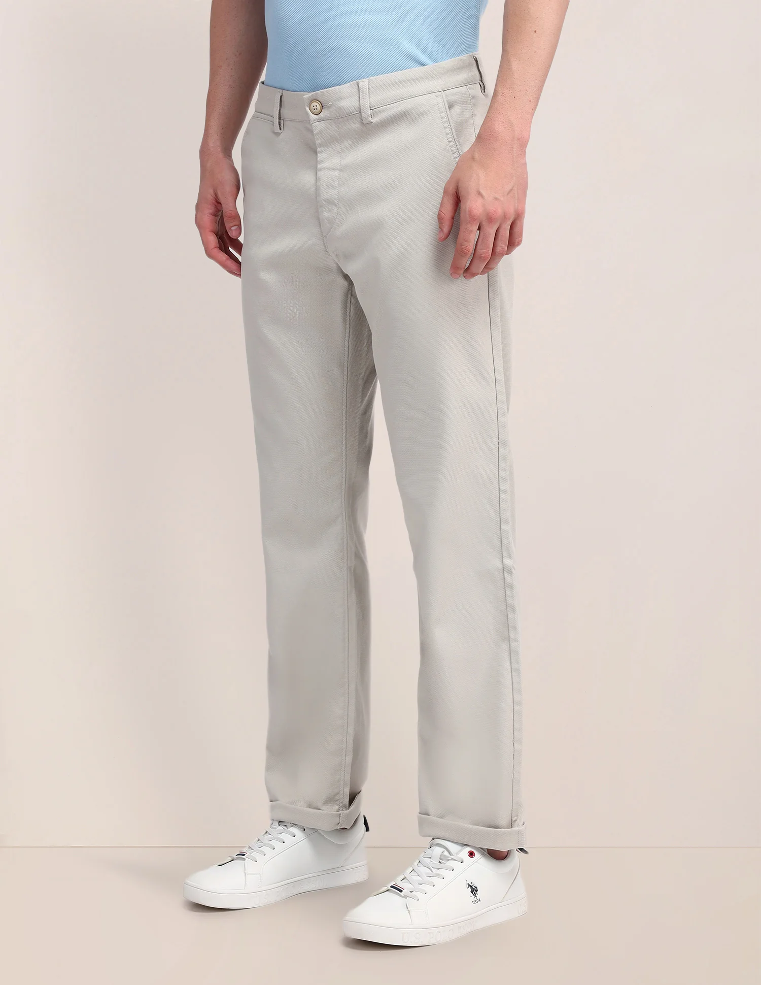 Riley Straight Fit Twill Trousers - Image 4