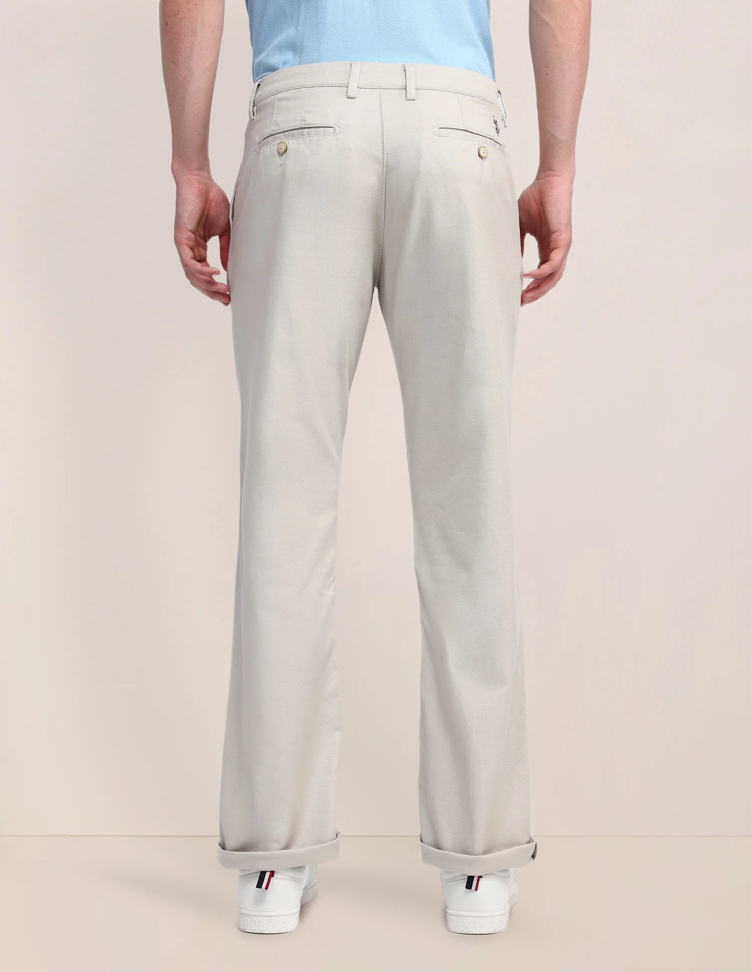Riley Straight Fit Twill Trousers - Image 5
