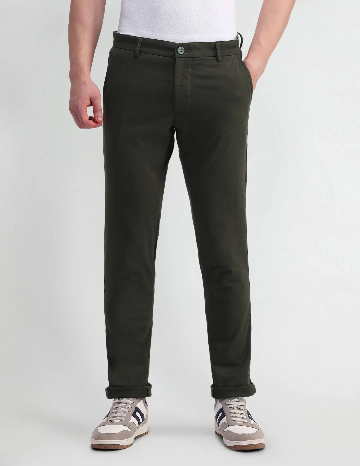 Riley Straight Fit Twill Trousers - Image 6