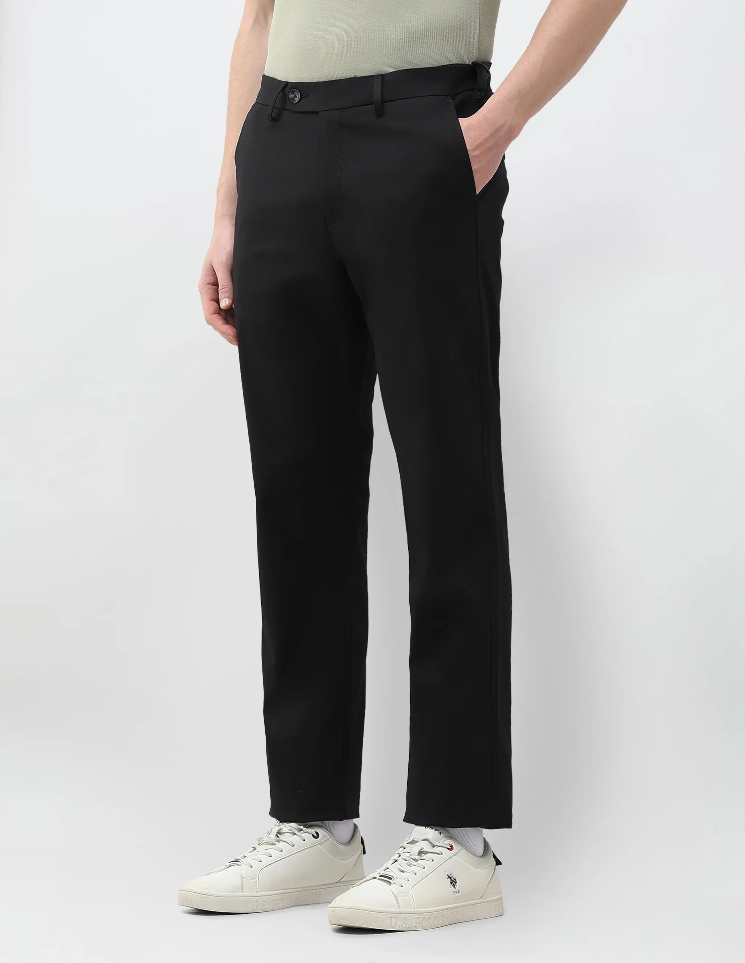 Riley Straight Fit Twill Trousers - Image 4