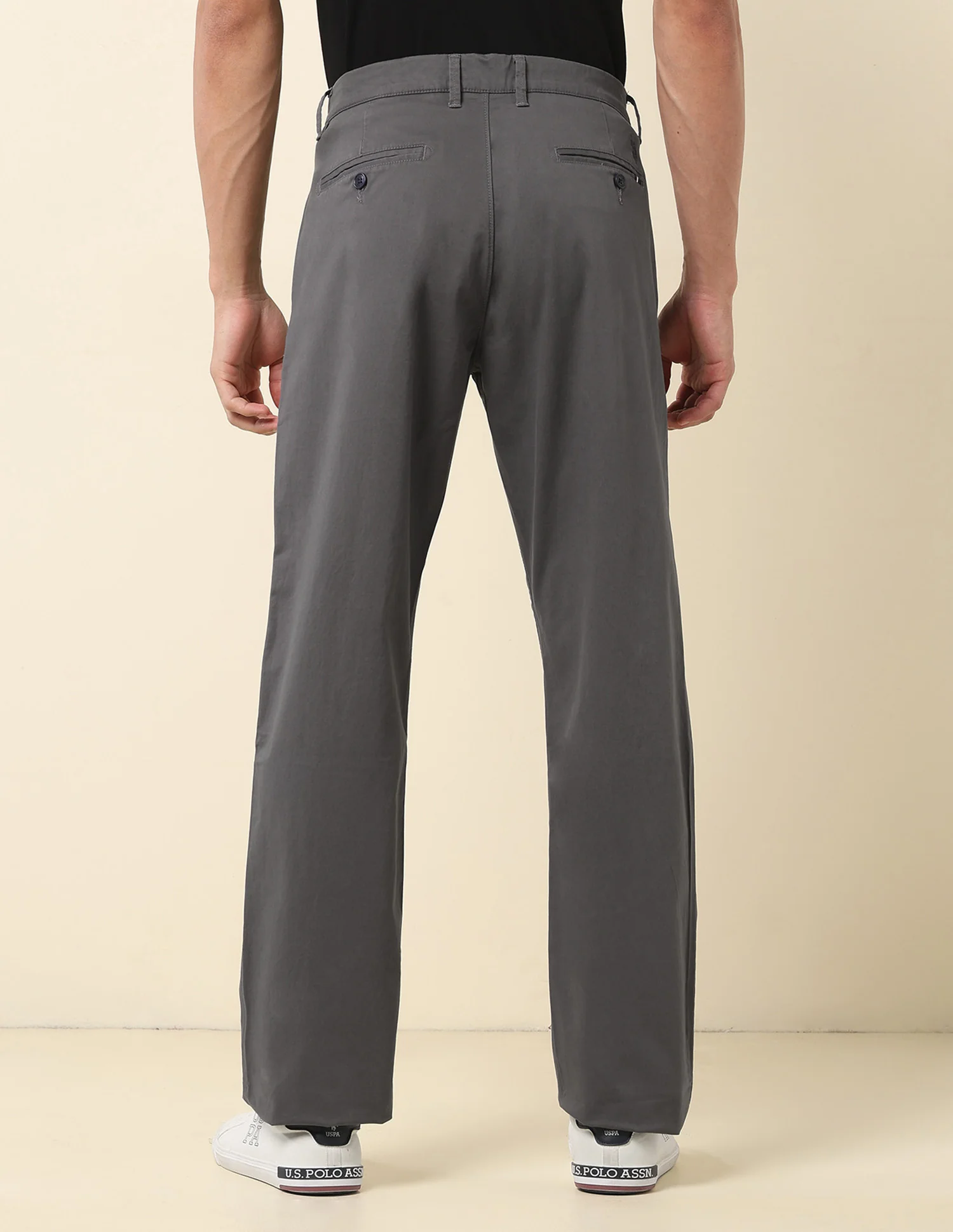 Riley Straight Fit Twill Trousers - Image 5