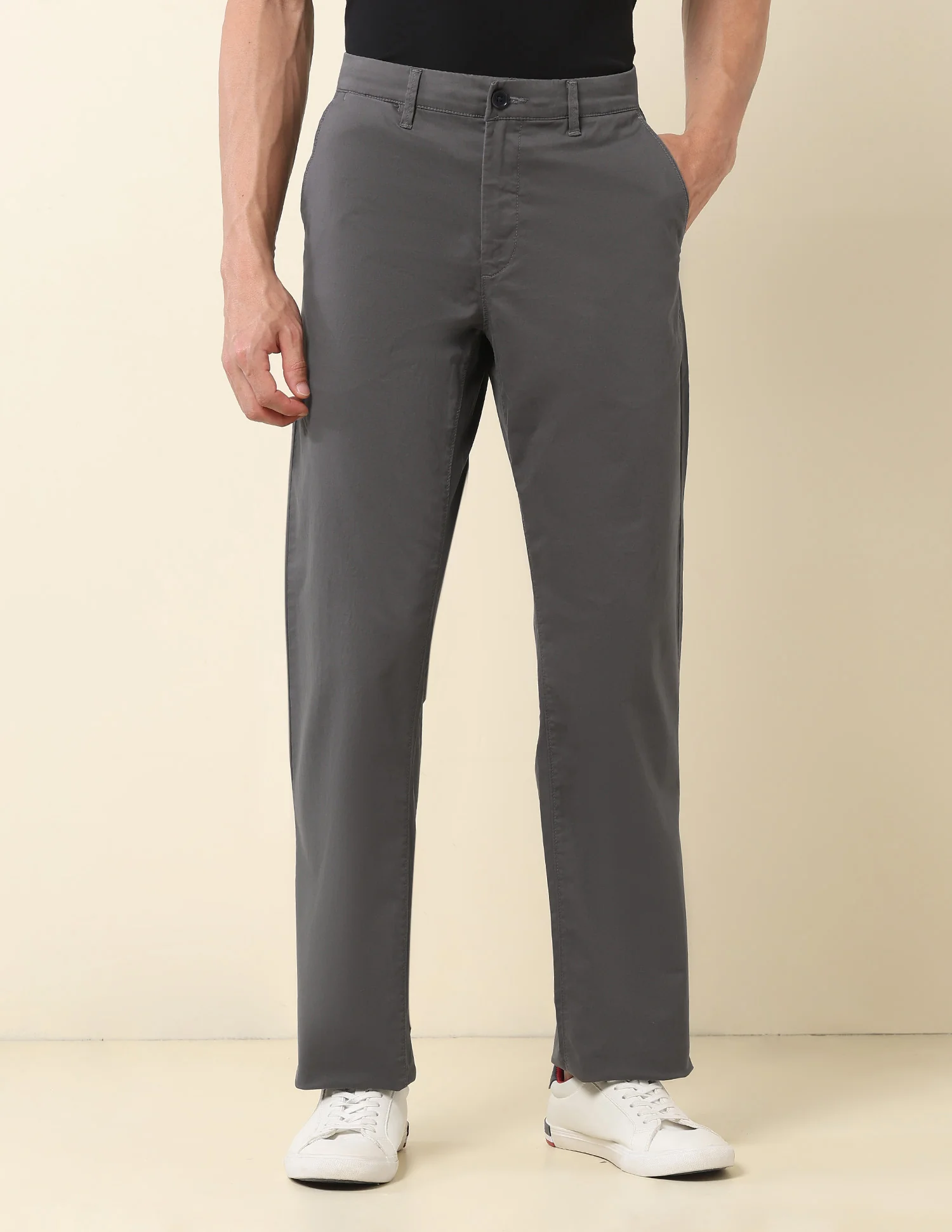 Riley Straight Fit Twill Trousers - Image 6