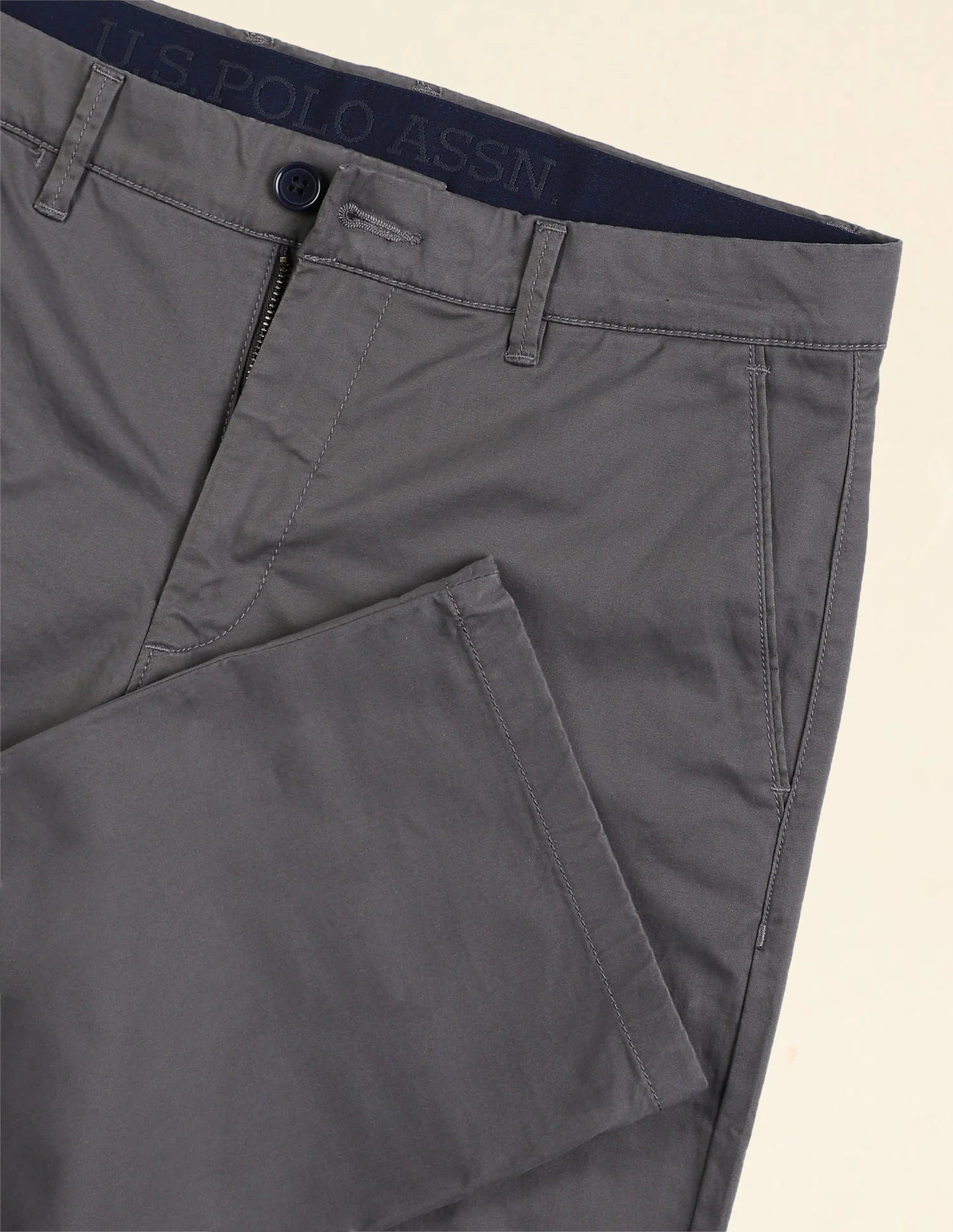 Riley Straight Fit Twill Trousers - Image 9