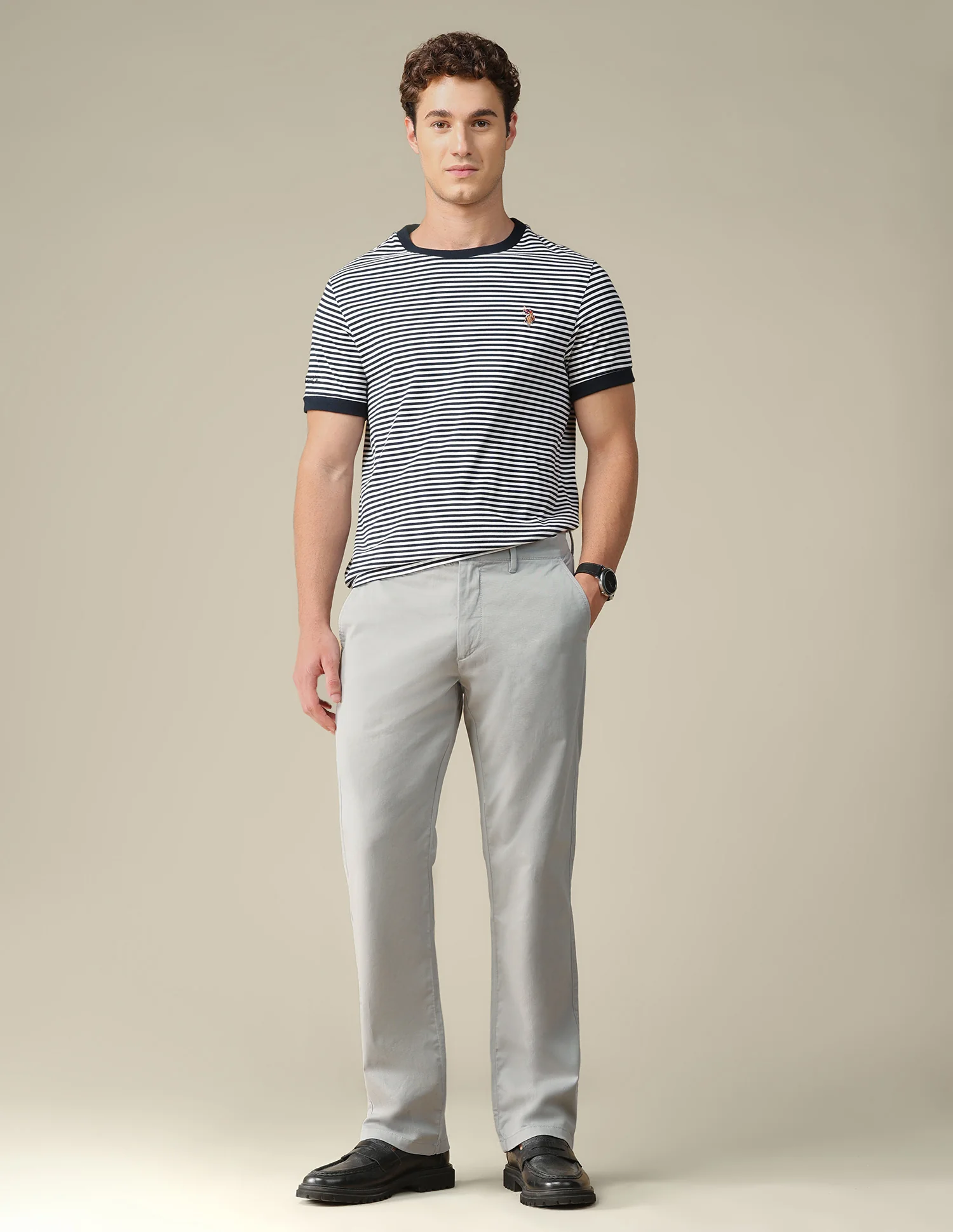 Riley straight fit Twill Trousers - Image 3