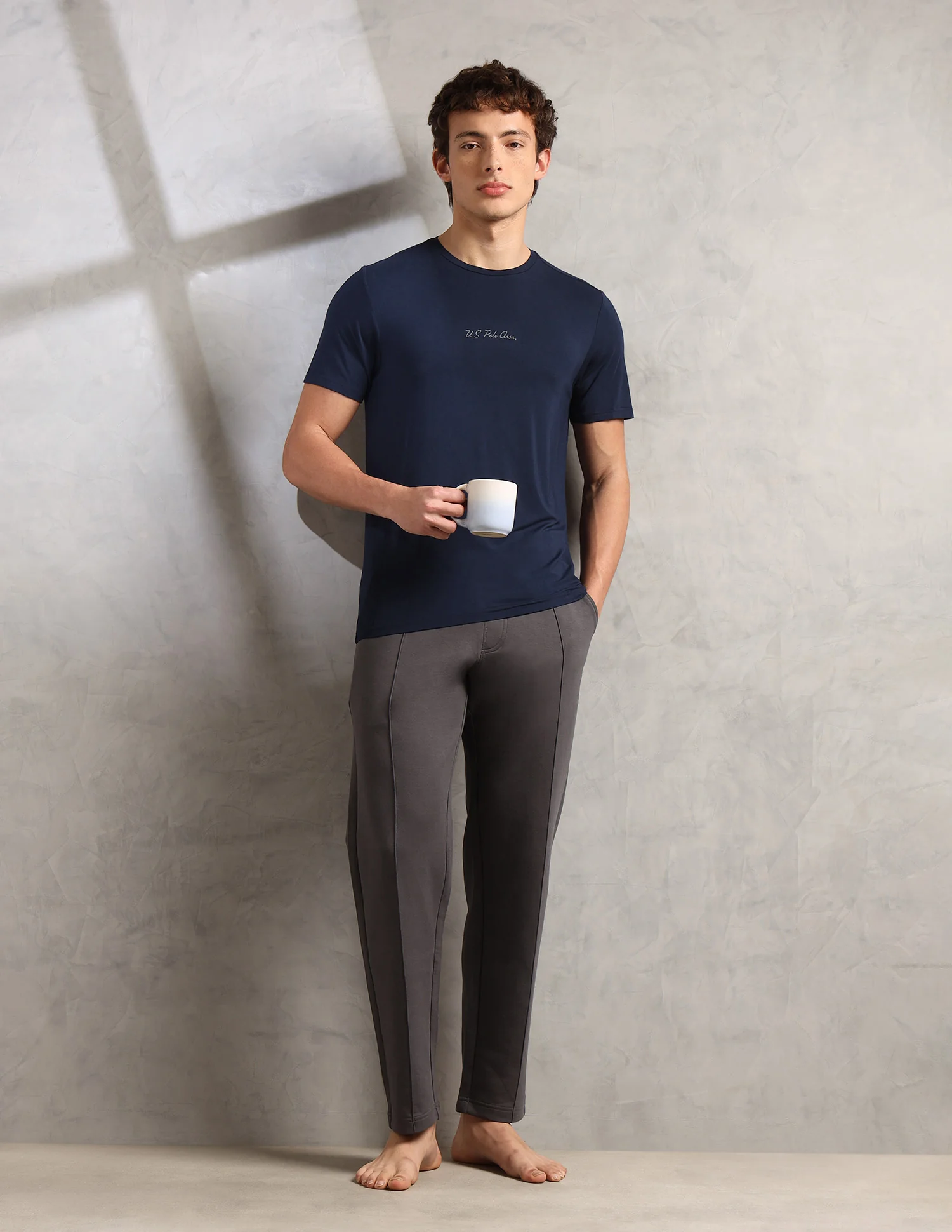 Round Neck Comfort Fit PE007-PL Lounge T-Shirt - Pack Of 1 - Image 3