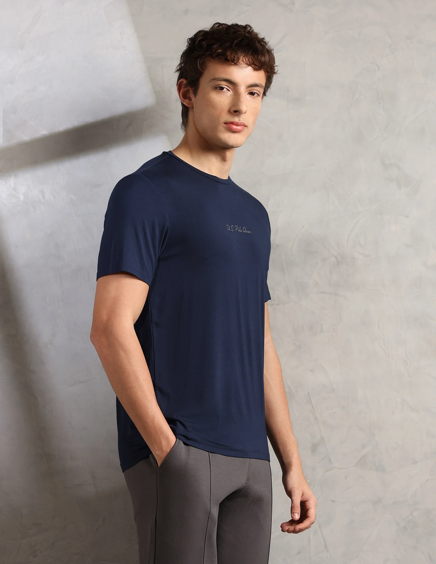 Round Neck Comfort Fit PE007-PL Lounge T-Shirt - Pack Of 1 - Image 4