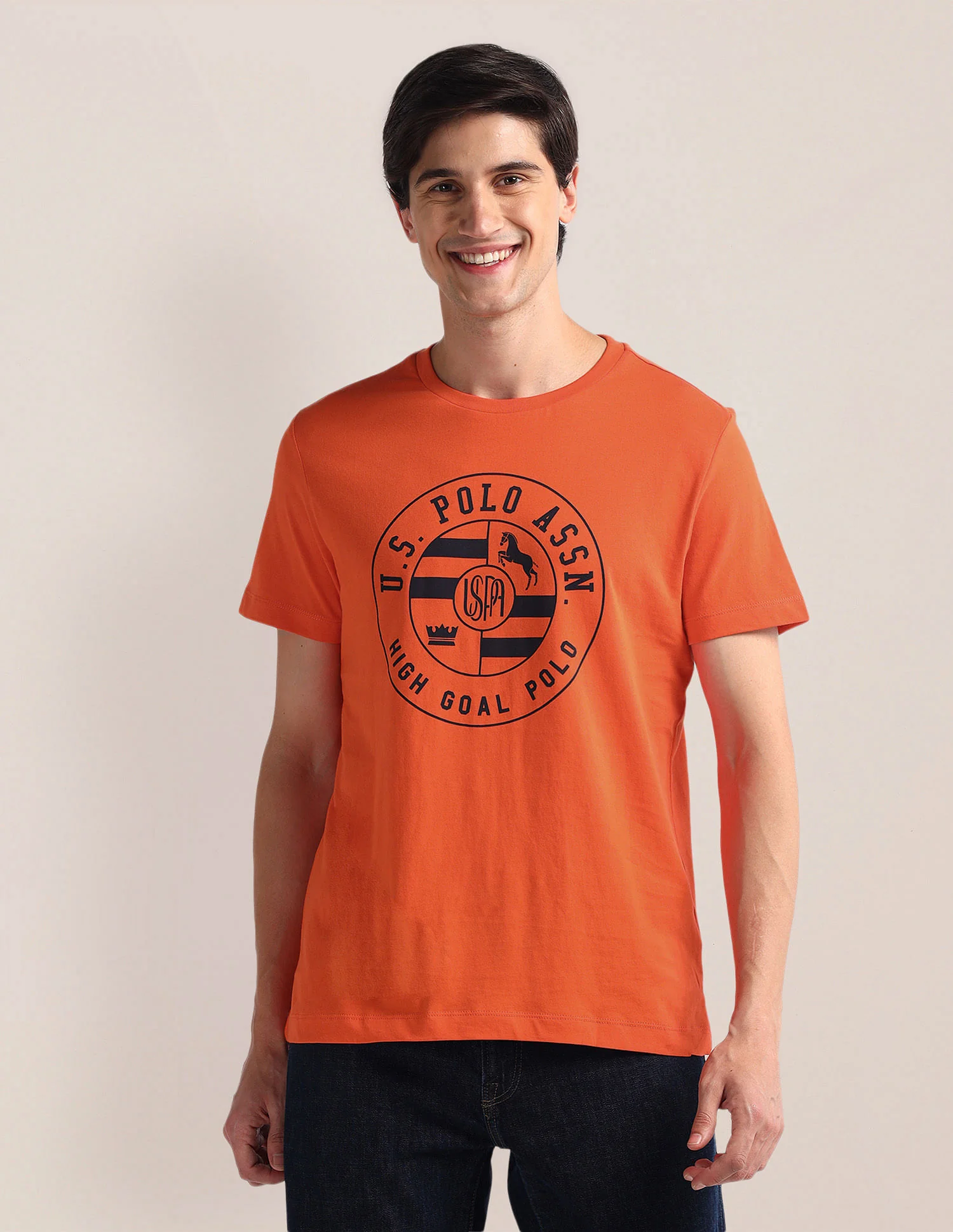 Round Neck Graphic Print T-Shirt - Image 6