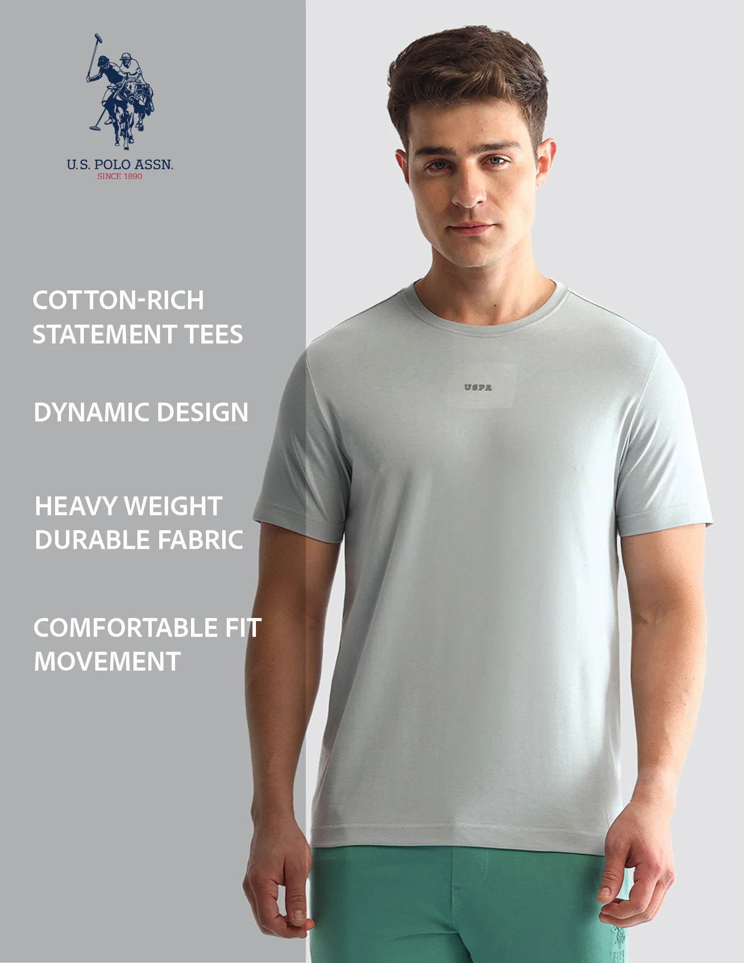 Round Neck Solid Loungewear T-Shirt - Image 10