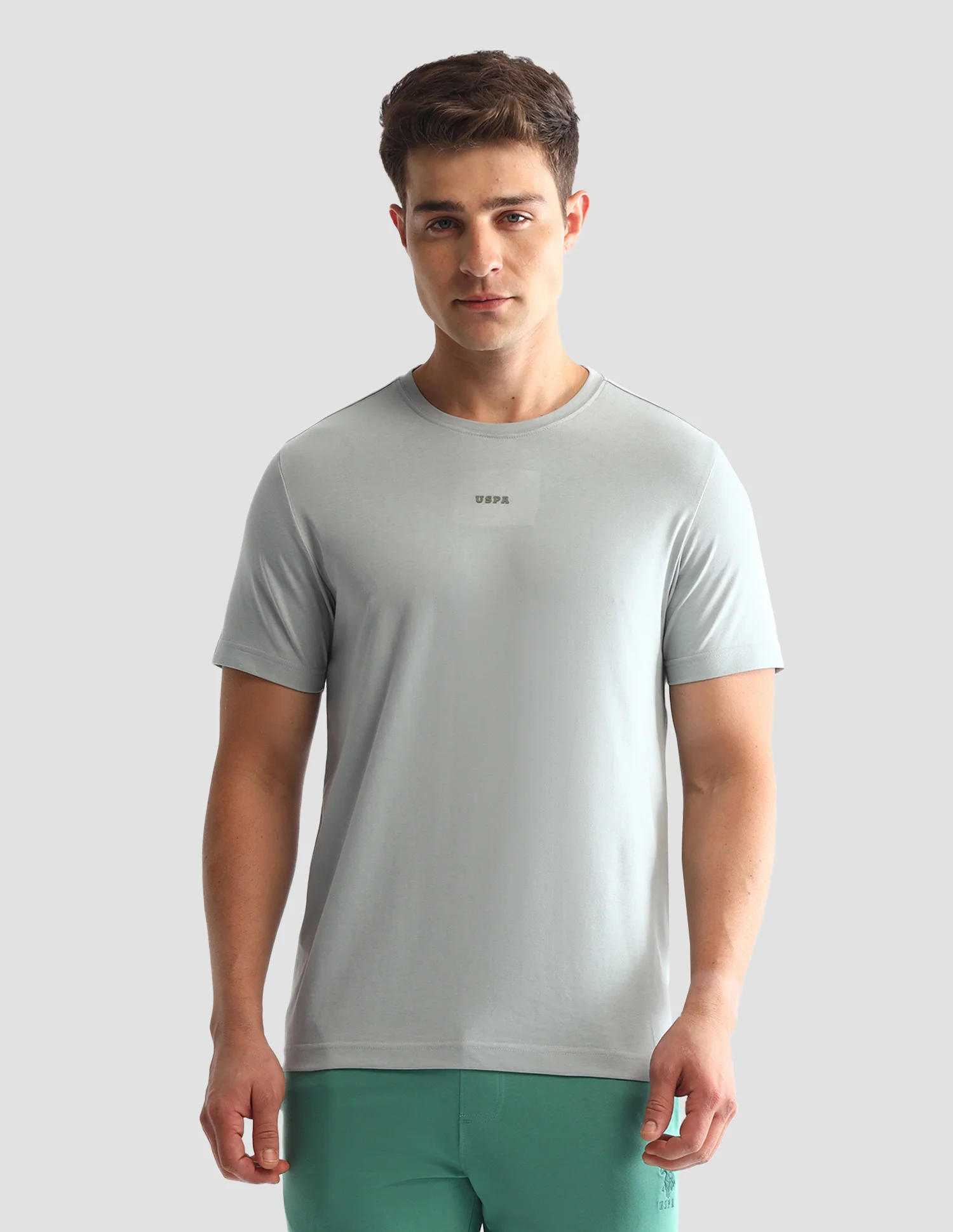 Round Neck Solid Loungewear T-Shirt - Image 7