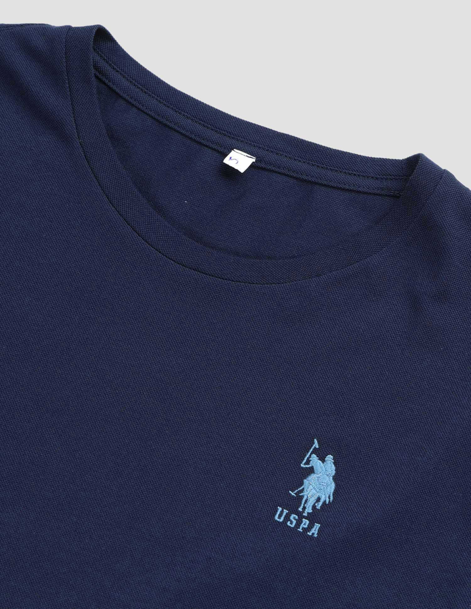 Round Neck Solid Loungewear T-Shirt - Image 8