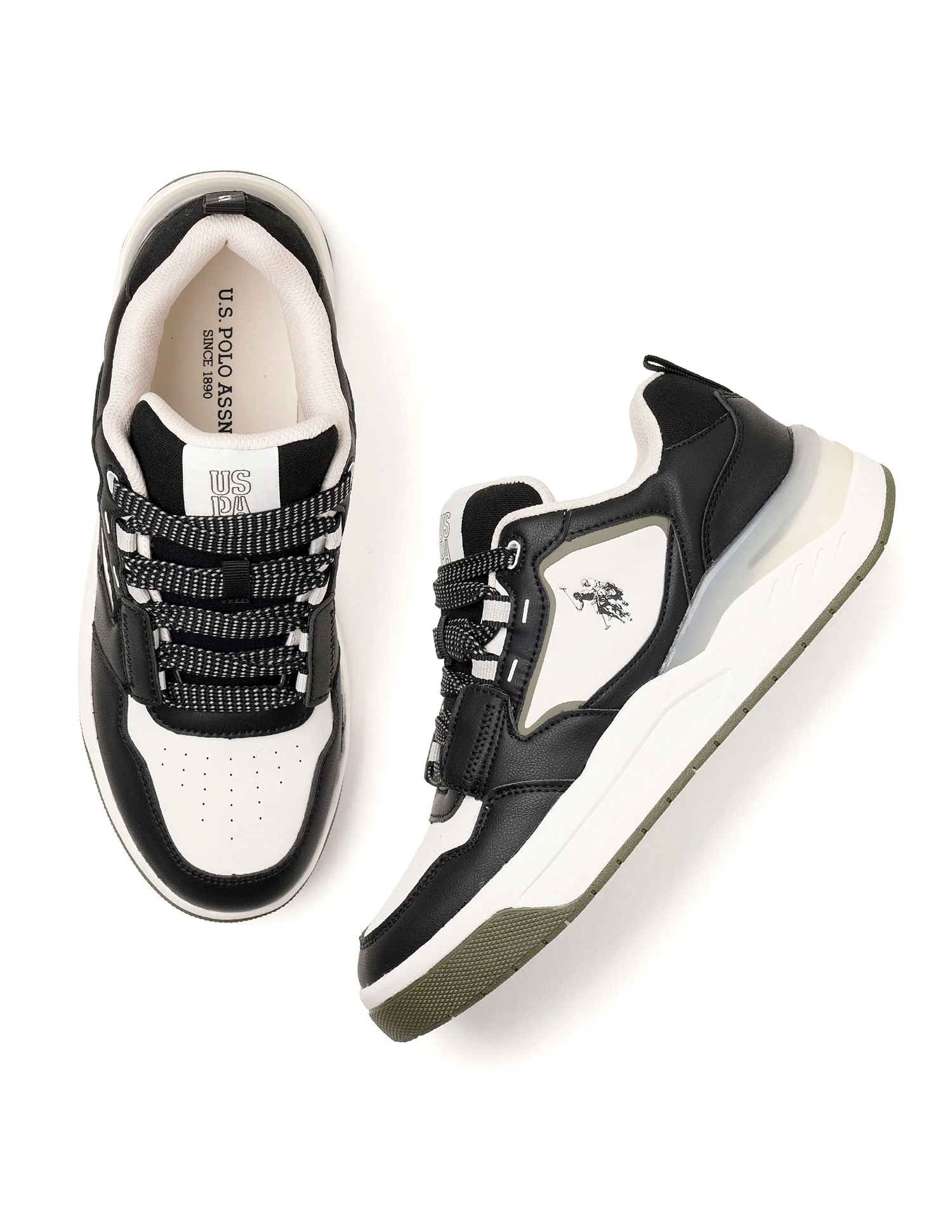 Round Toe Colourblocked Vander Sneakers - Image 3