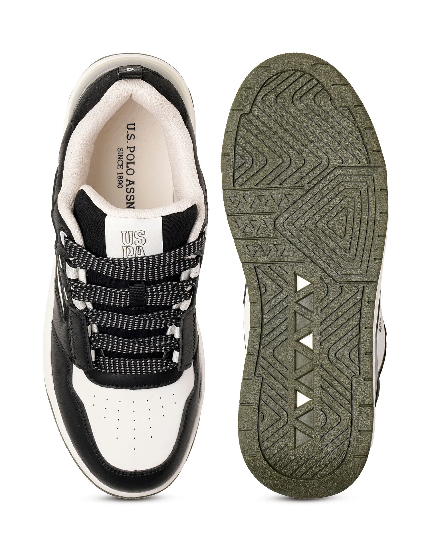 Round Toe Colourblocked Vander Sneakers - Image 6