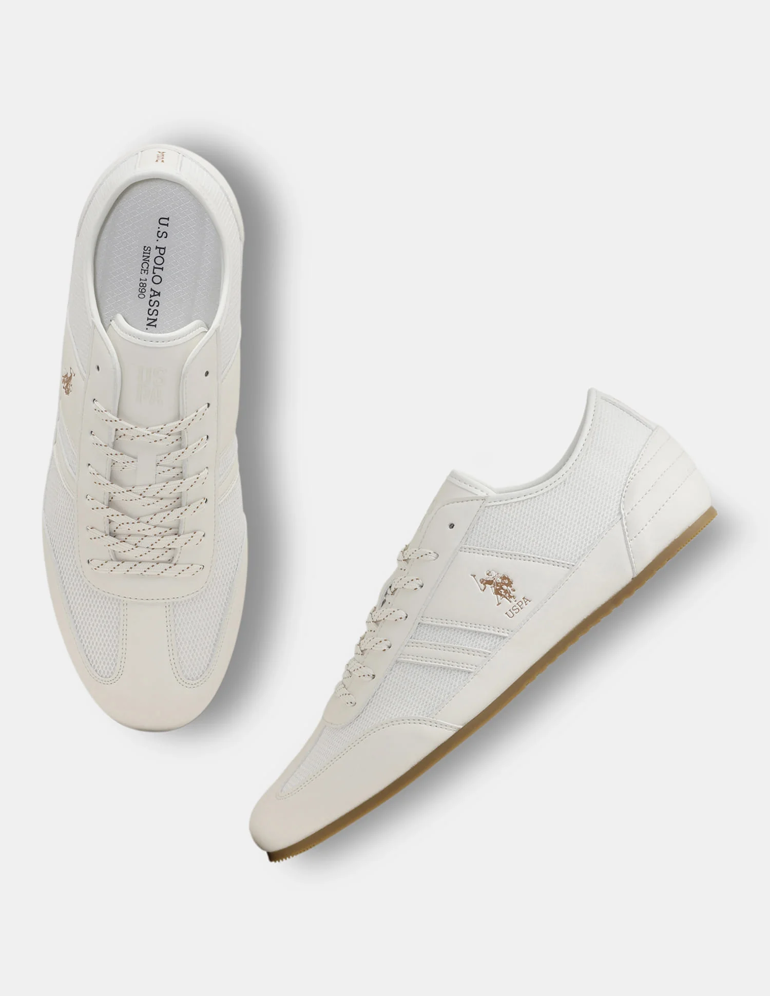 Round Toe Lace Ups Streak Sneakers - Image 2