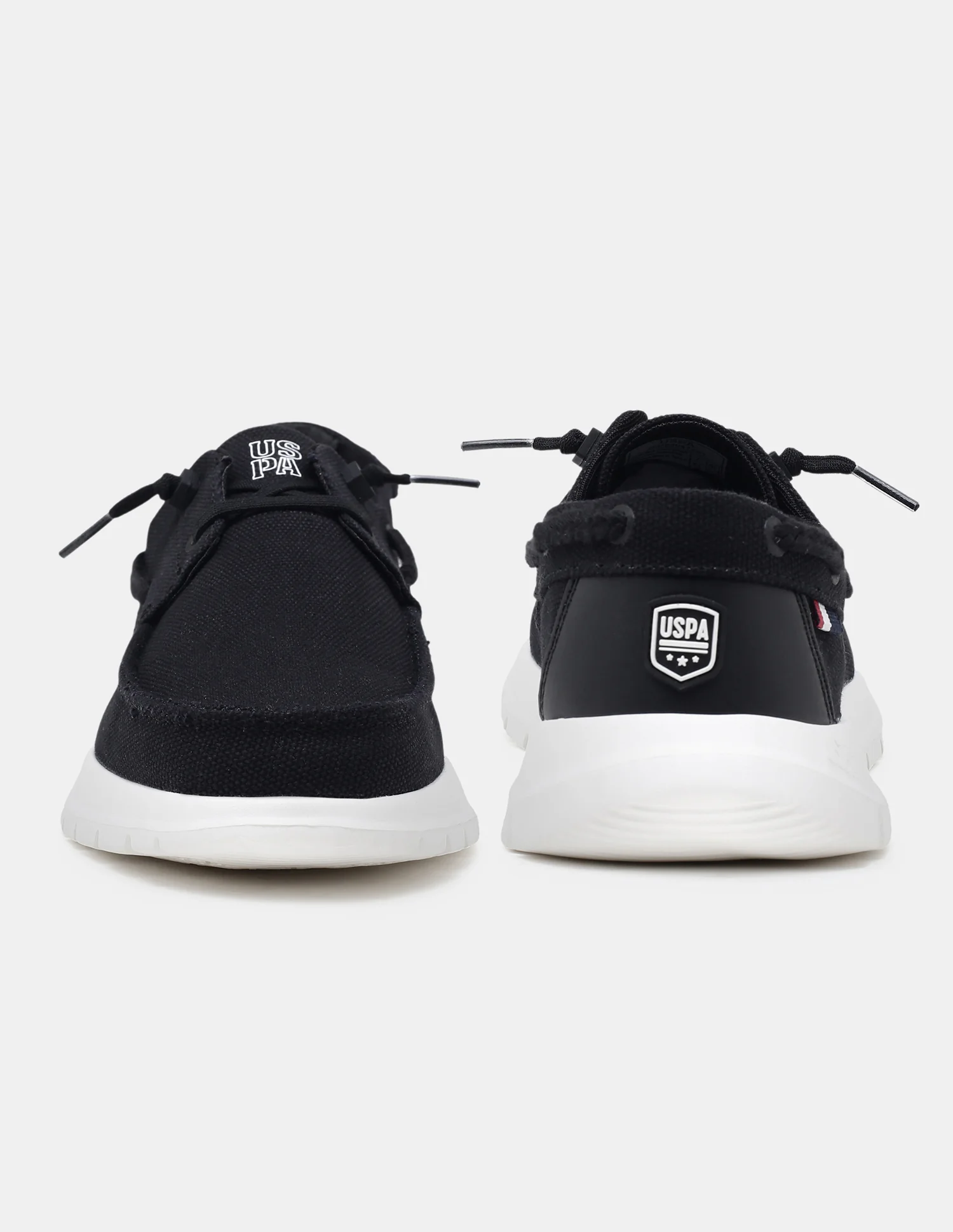 Round Toe Slip Ons Nero Sneakers - Image 8
