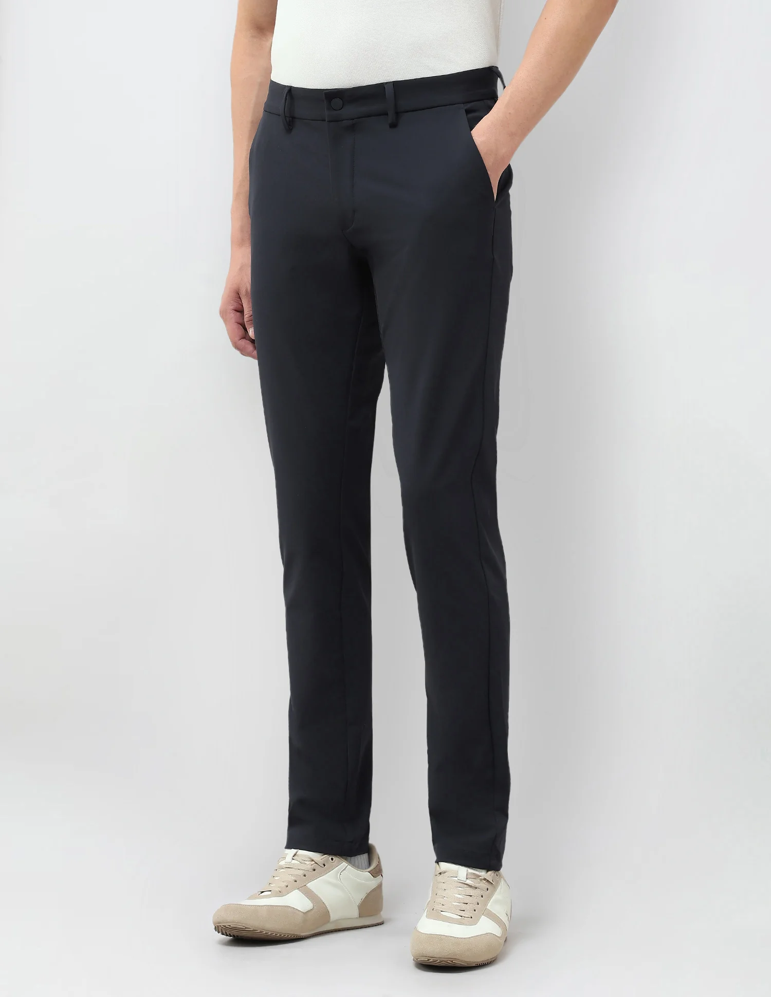 Satin Austin Slim Fit Trousers - Image 4