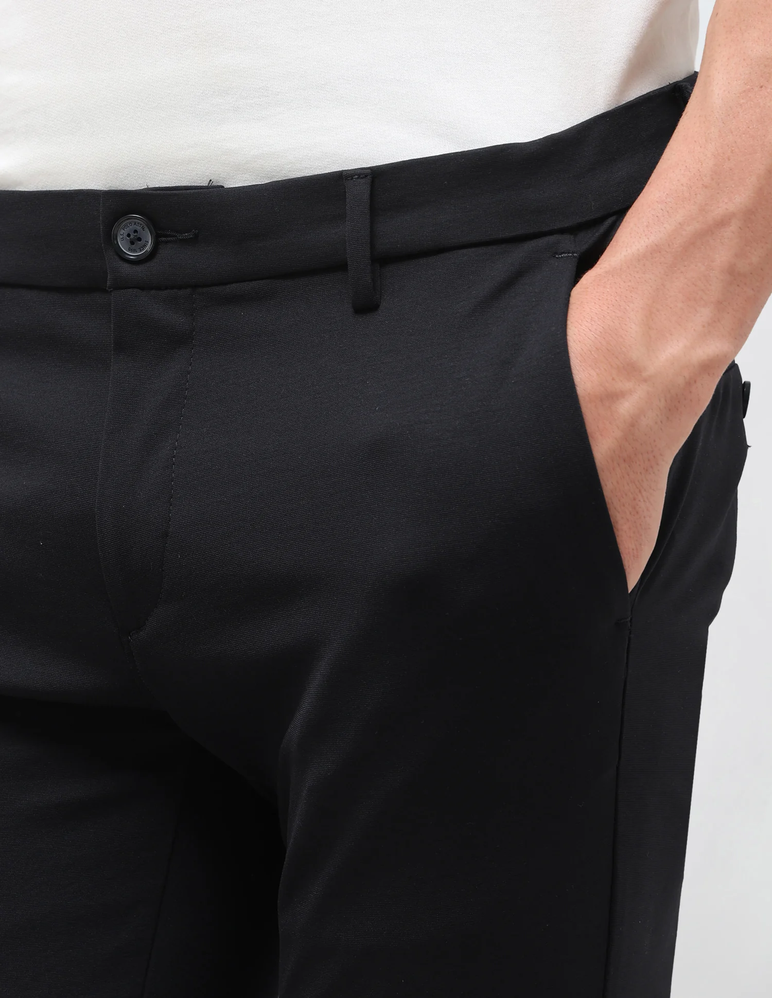 Satin Denver Slim Fit Trousers - Image 7
