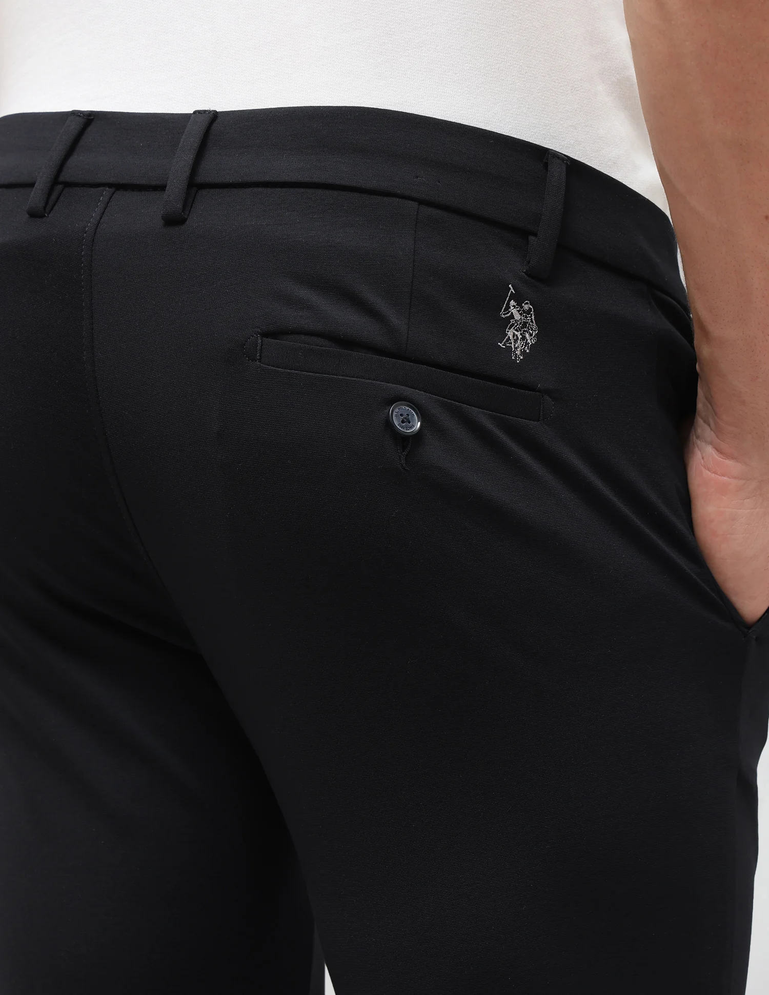 Satin Denver Slim Fit Trousers - Image 8