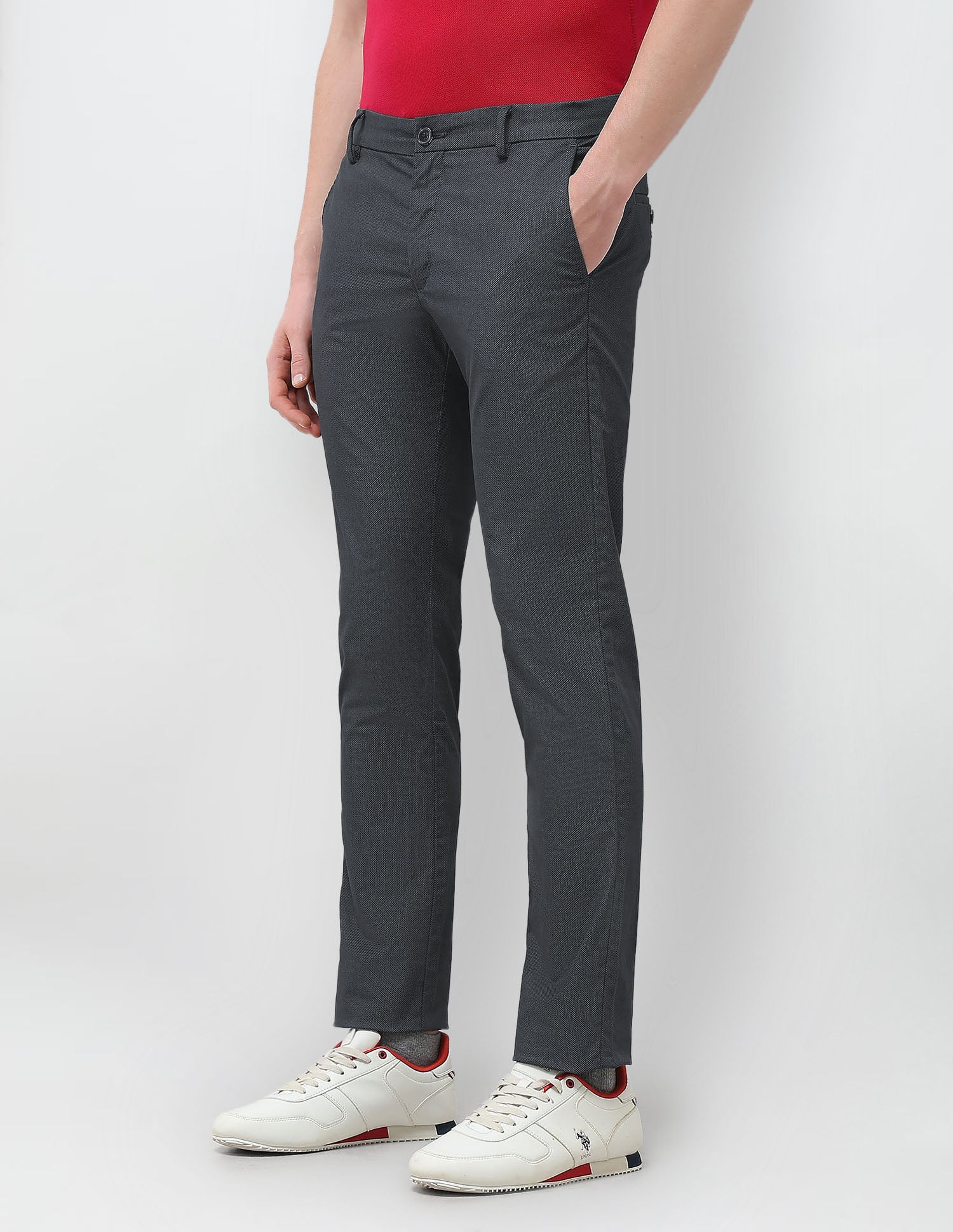 Satin Denver Slim Fit Trousers - Image 4