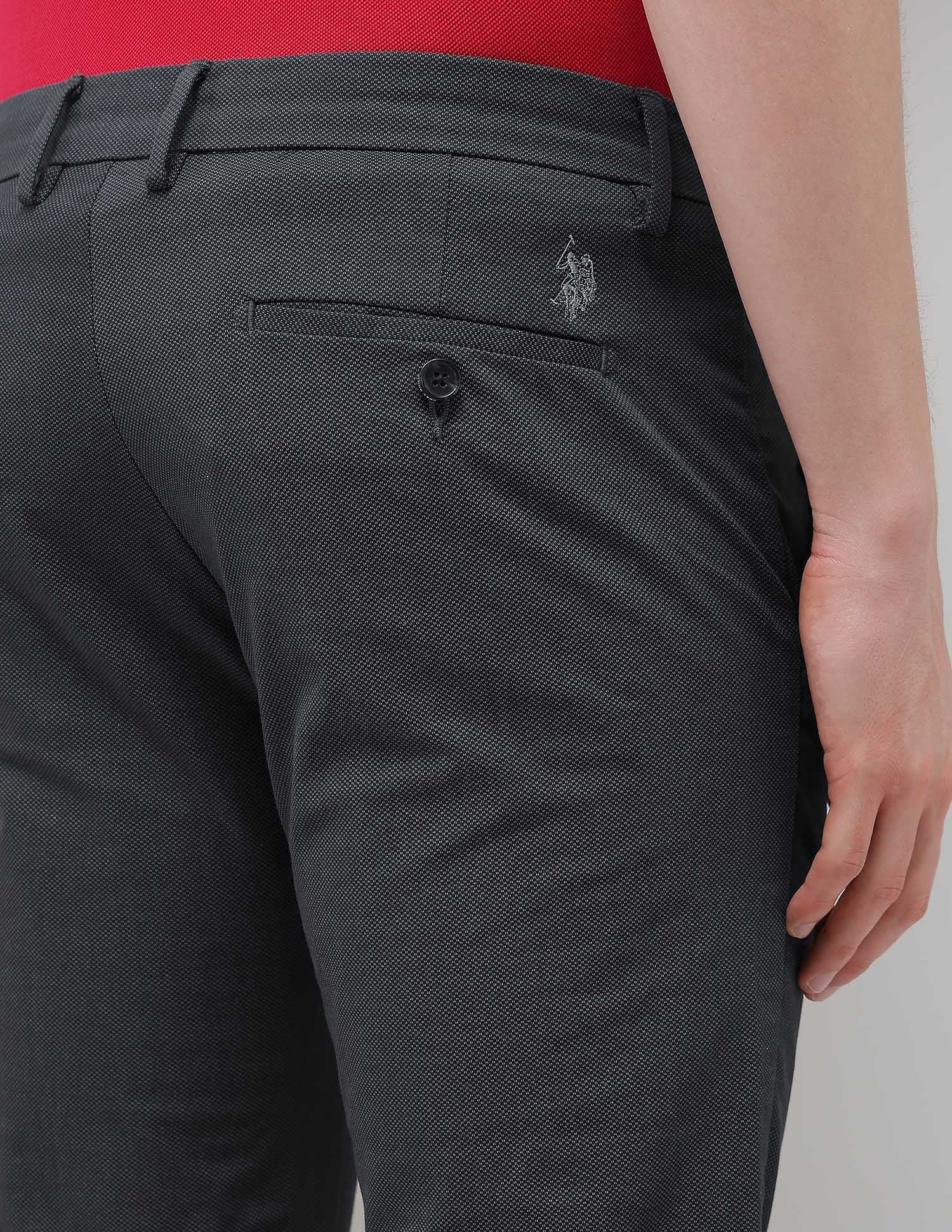 Satin Denver Slim Fit Trousers - Image 8