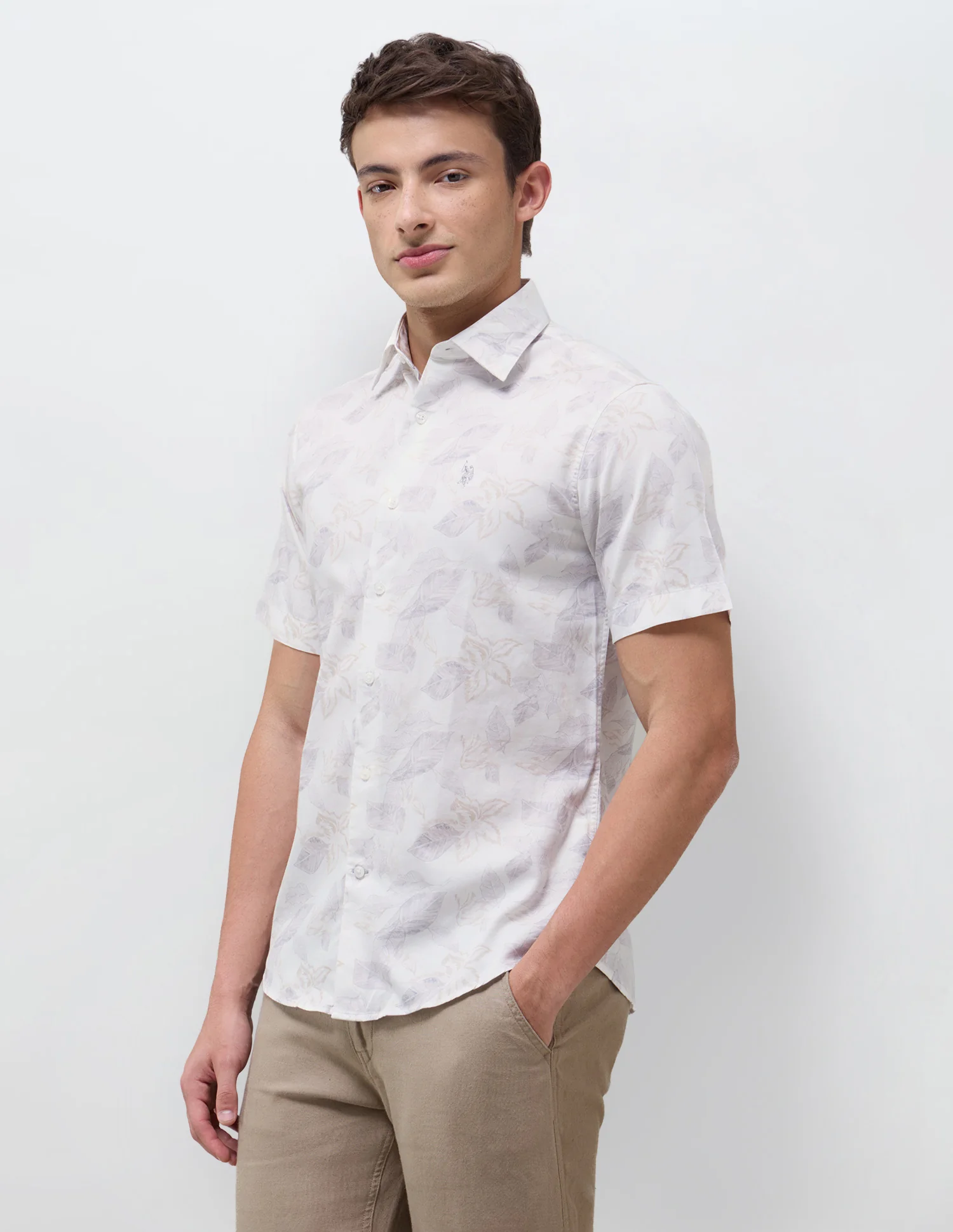 Satin Floral Printed Shirt - Image 4