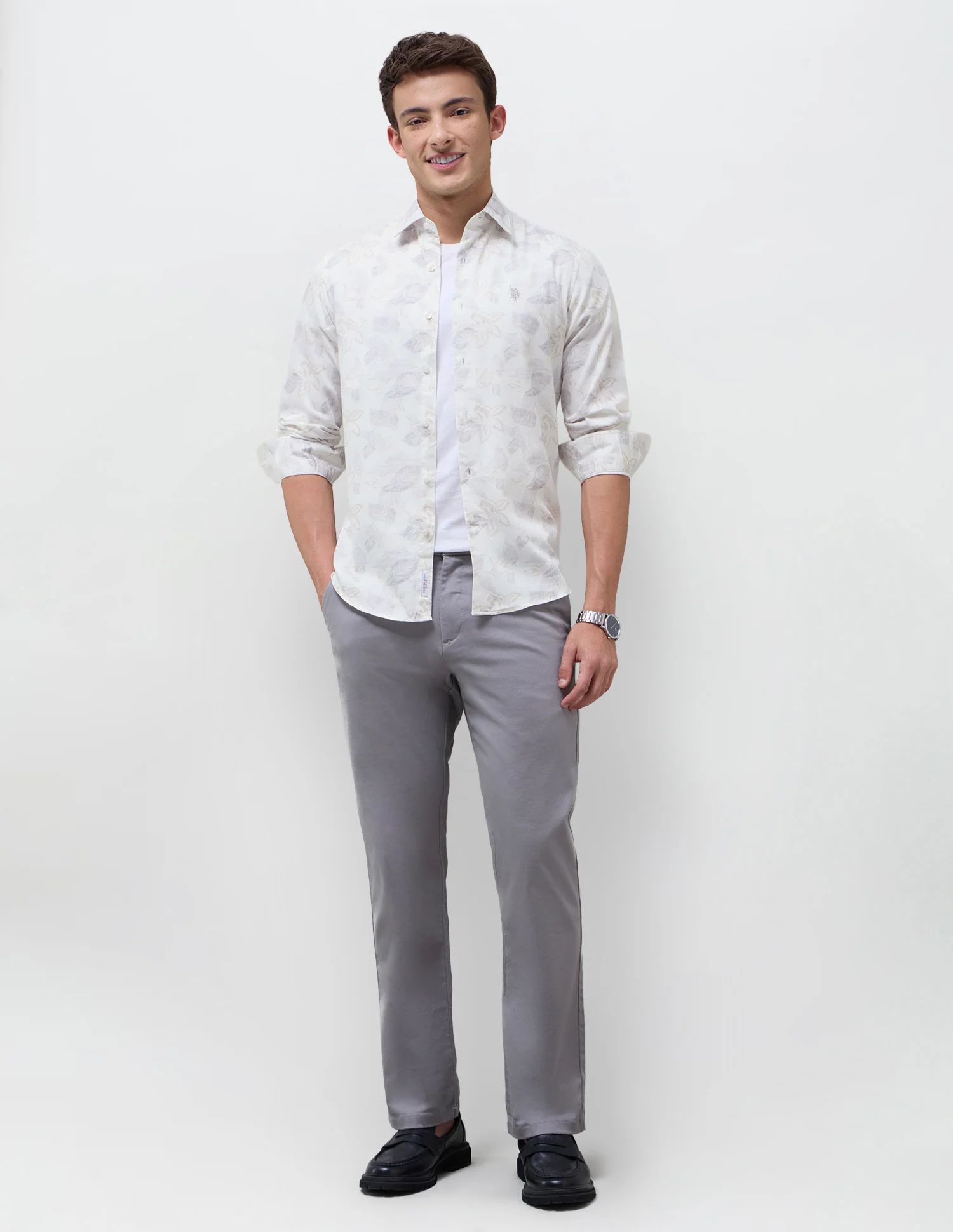 Satin Floral Printed Shirt - Image 3