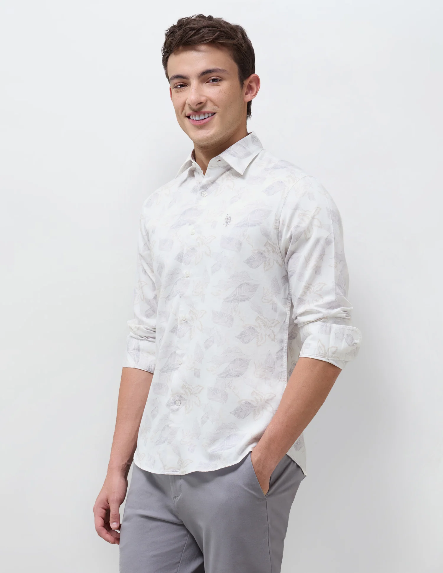 Satin Floral Printed Shirt - Image 4