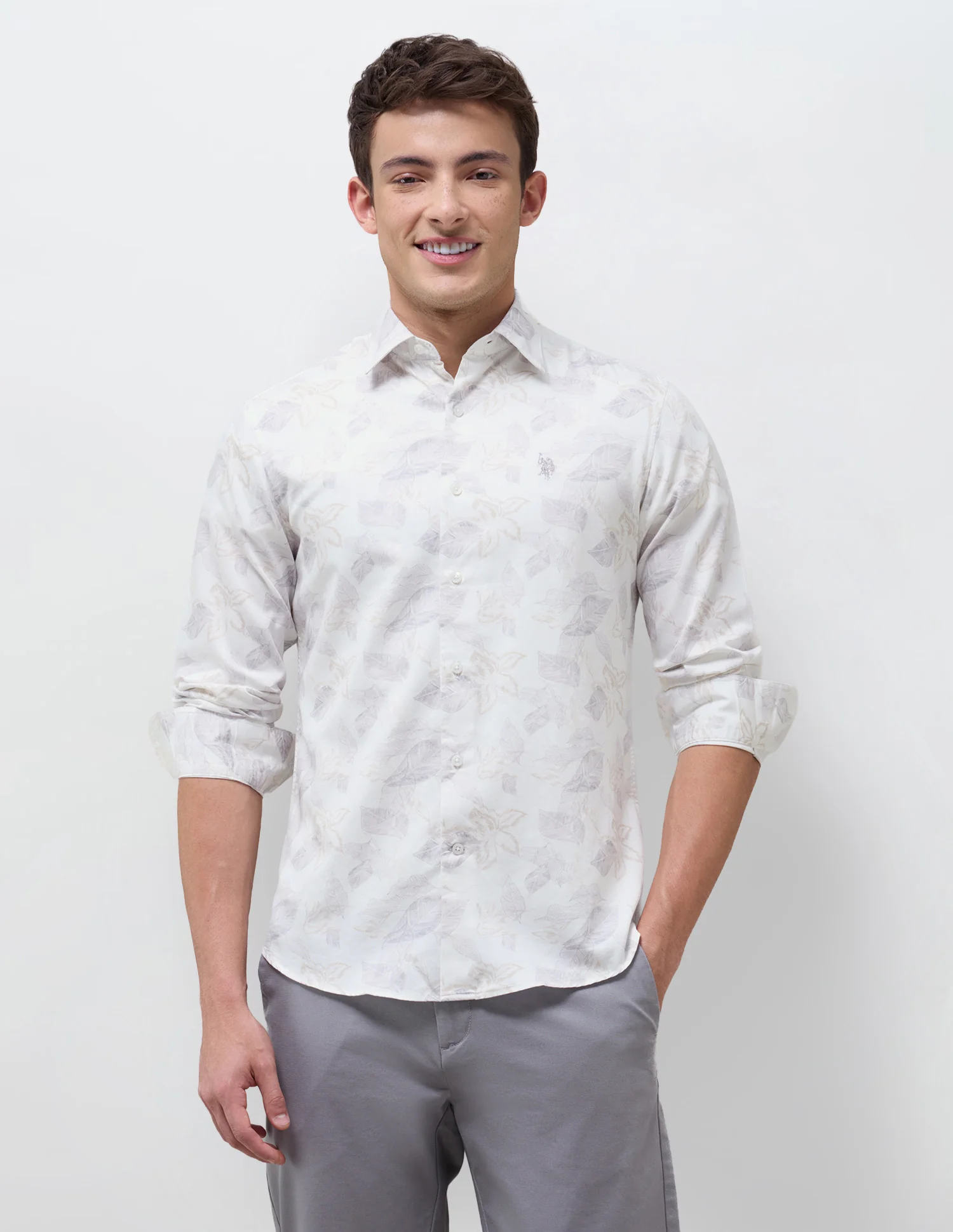 Satin Floral Printed Shirt - Image 6