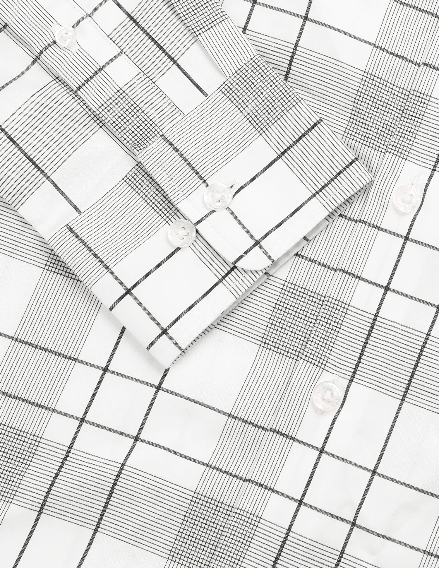 Satin Grid Tattersall Checked Shirt - Image 8