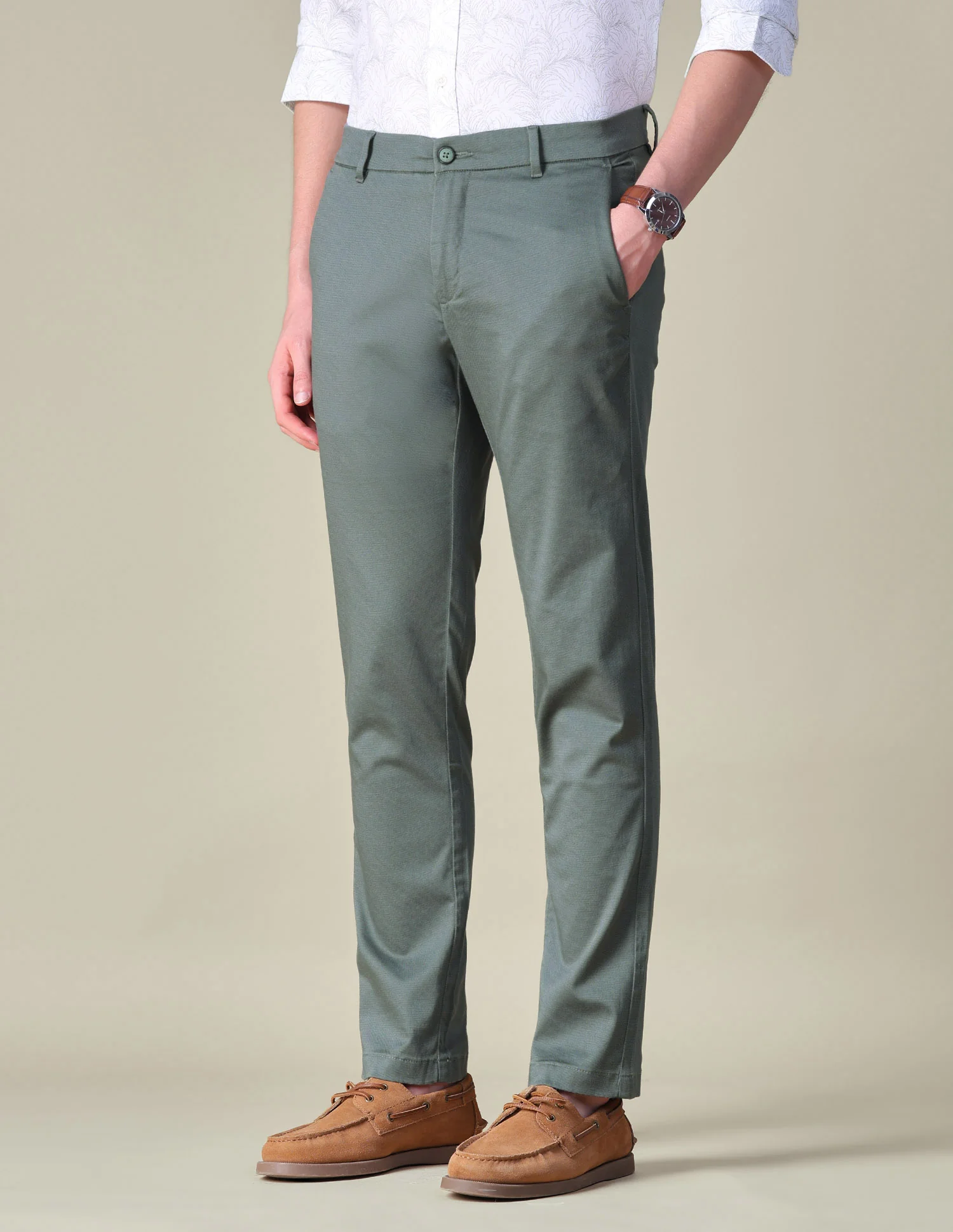 Satin Relaxed Fit Trousers - Image 4