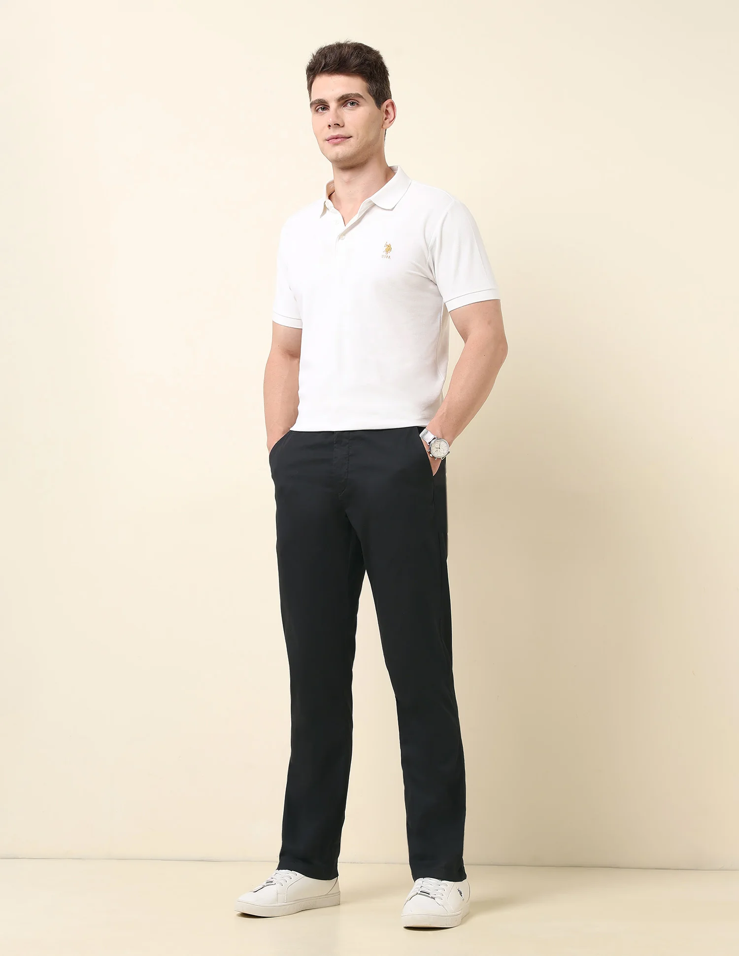 Satin Riley Straight Fit Trousers - Image 3