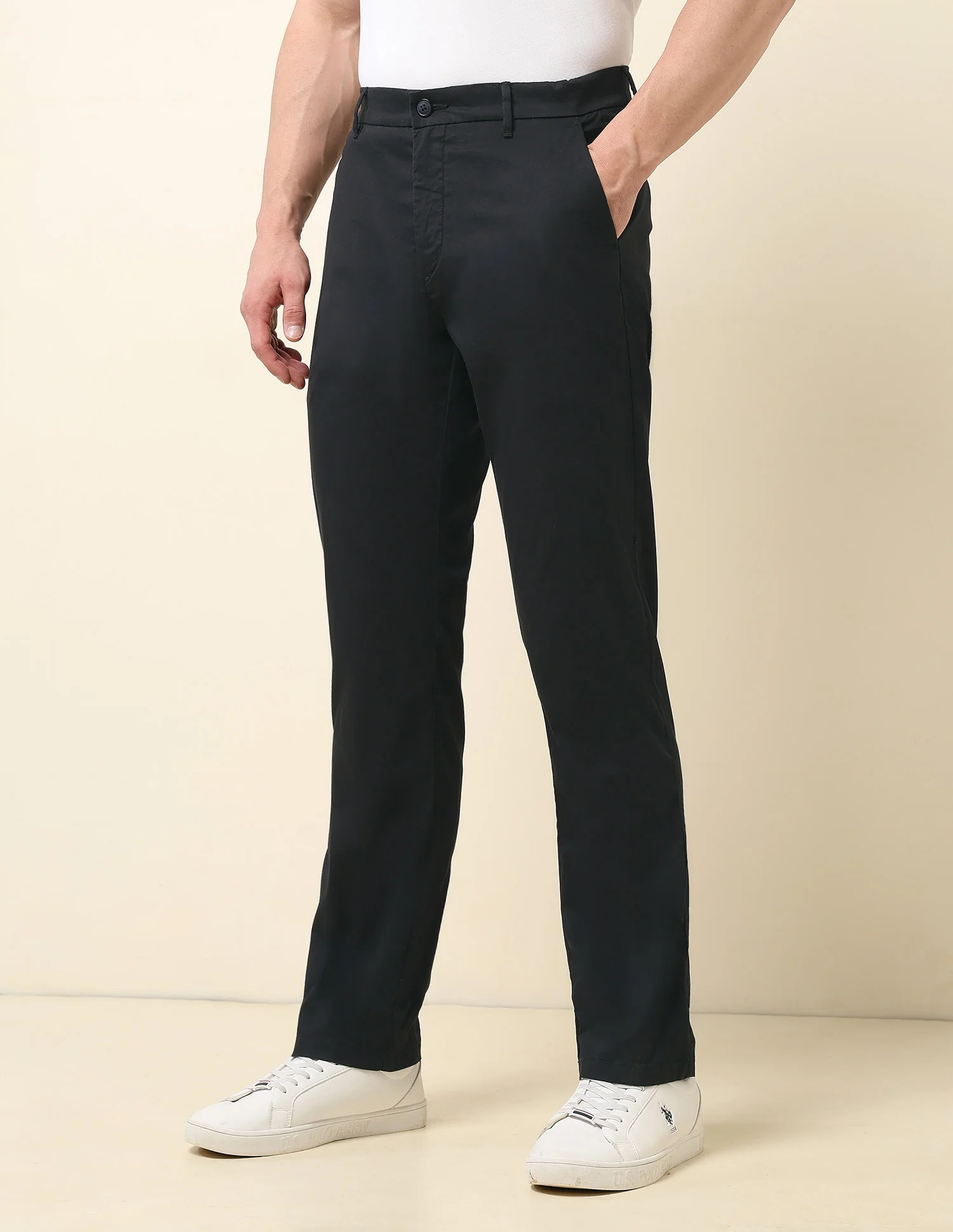 Satin Riley Straight Fit Trousers - Image 4