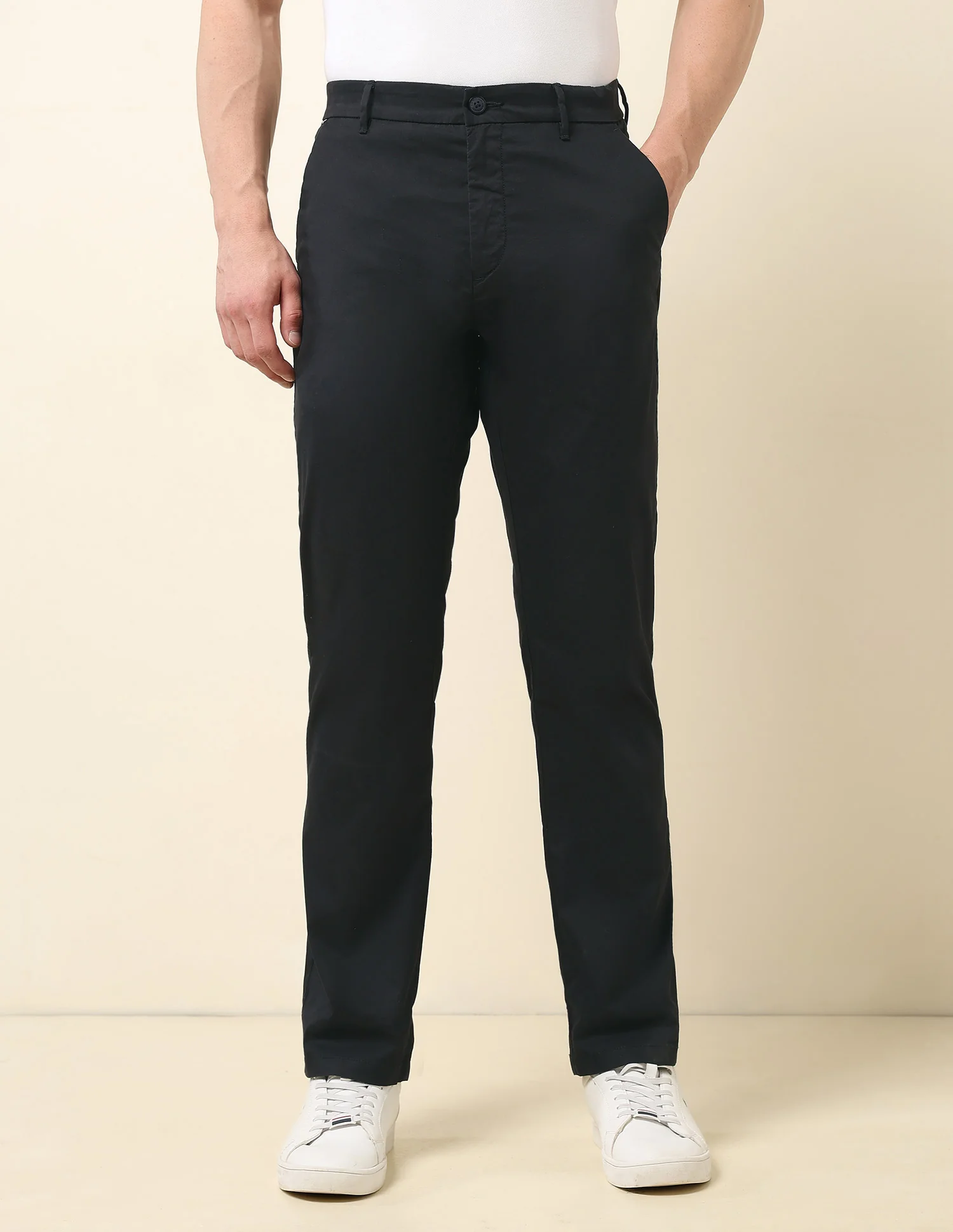 Satin Riley Straight Fit Trousers - Image 6