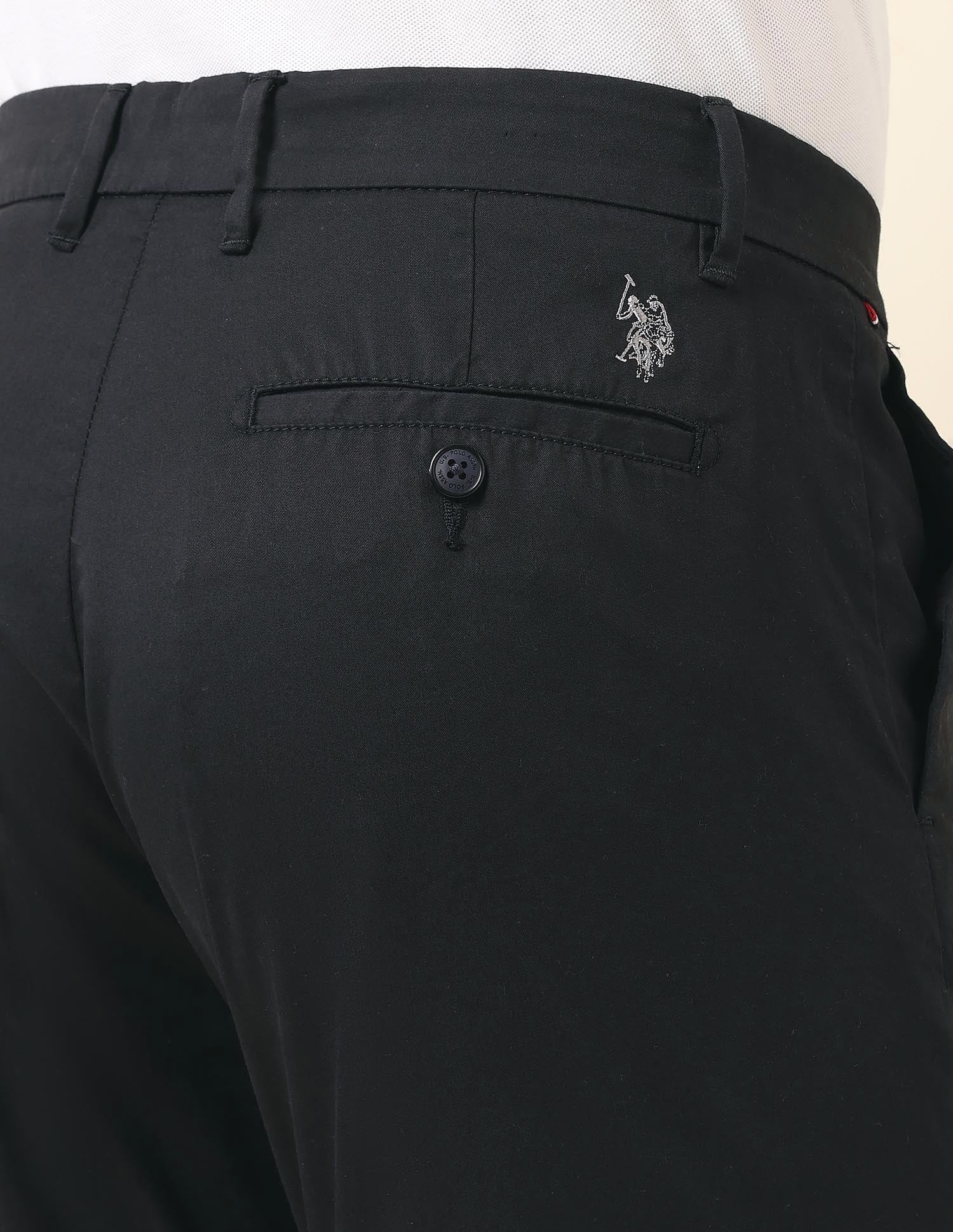 Satin Riley Straight Fit Trousers - Image 8