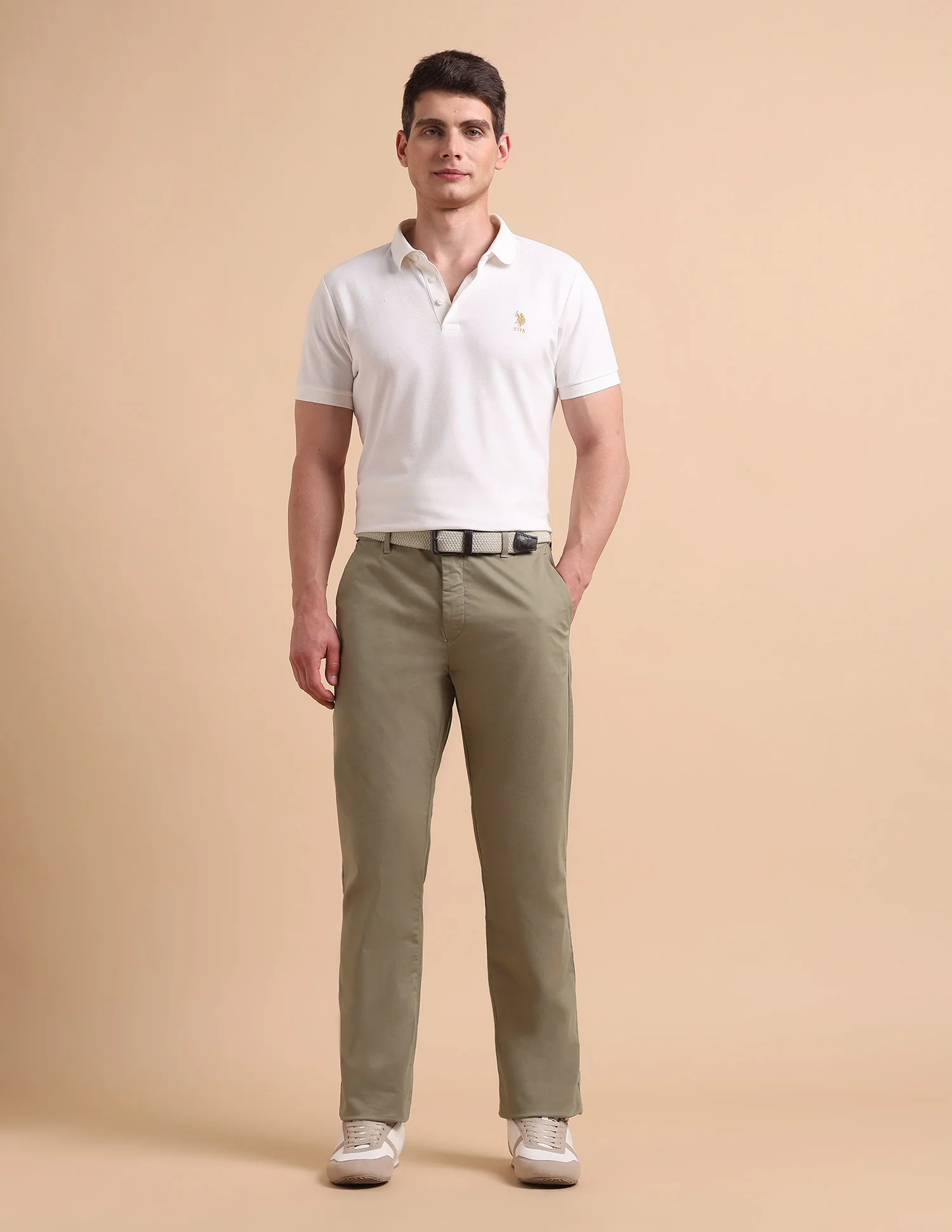 Satin Slim Fit Trousers - Image 3