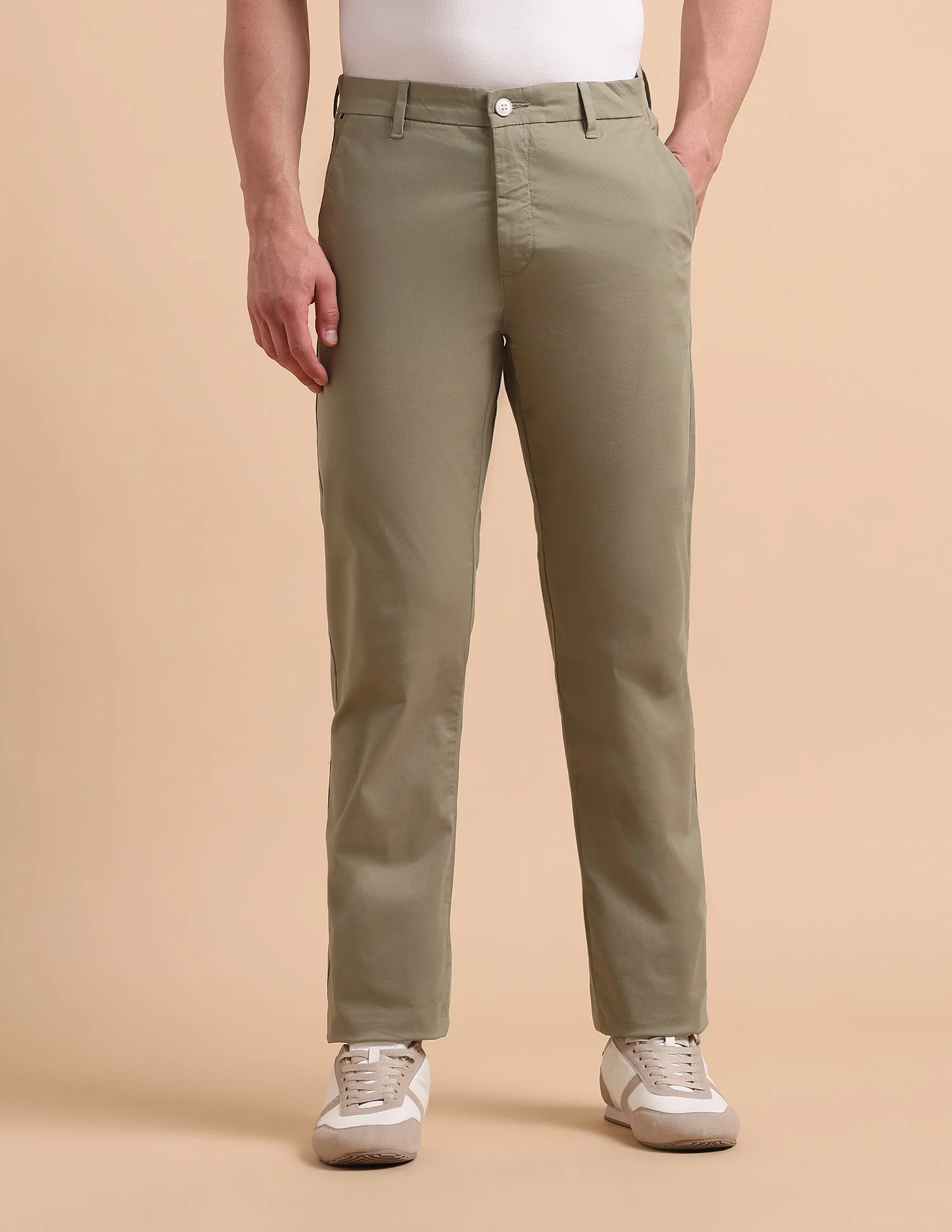Satin Slim Fit Trousers - Image 6