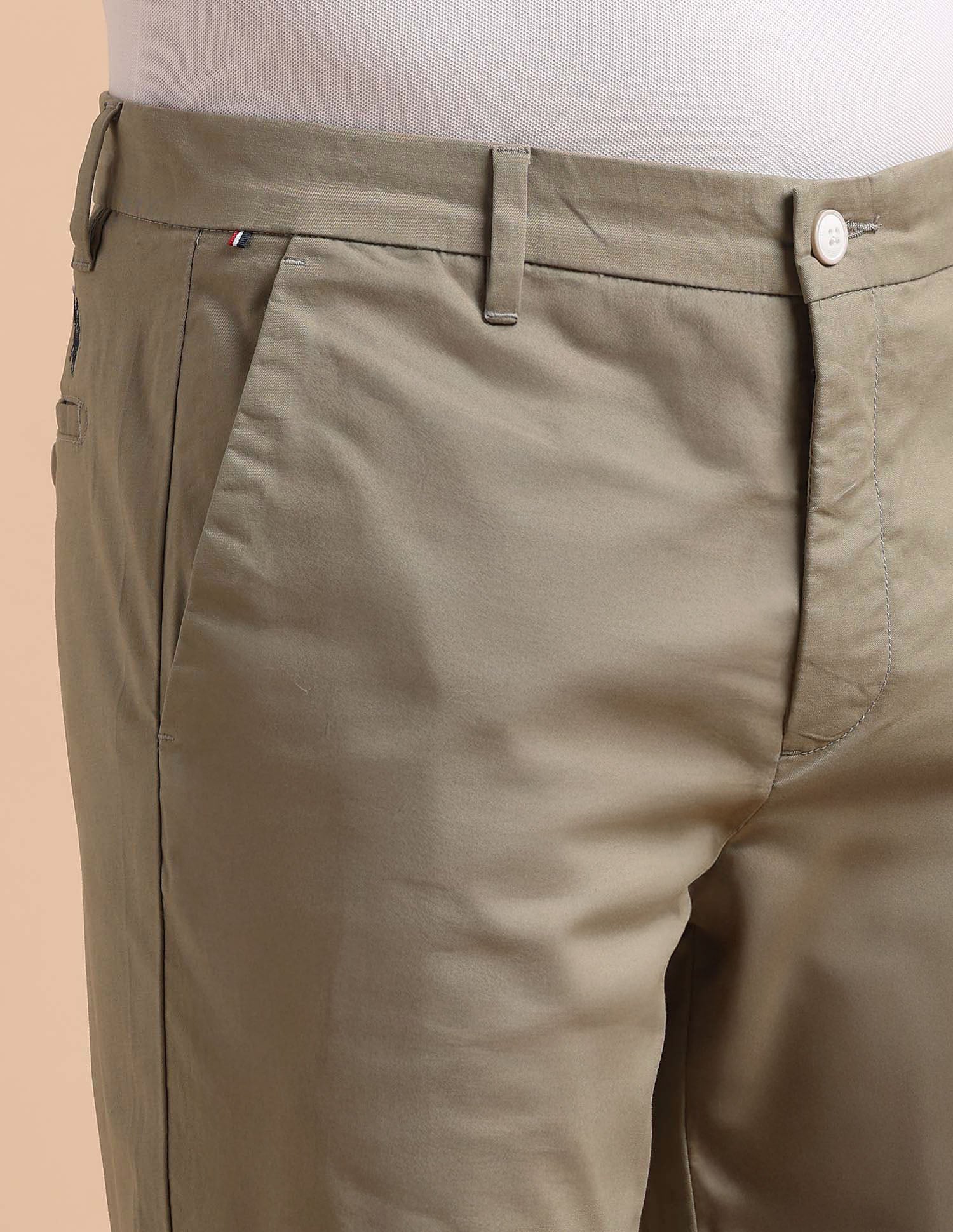 Satin Slim Fit Trousers - Image 7