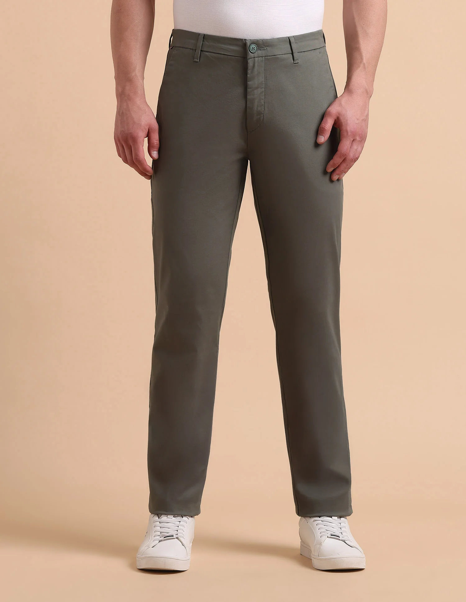 Satin Slim Fit Trousers - Image 6