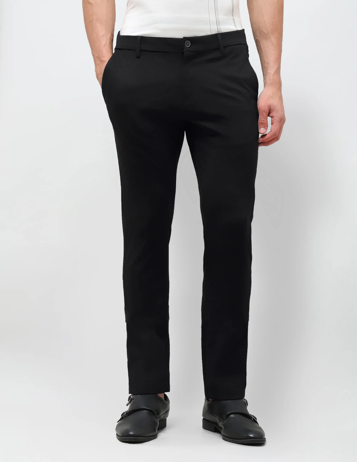 Satin Slim Fit Trousers - Image 6