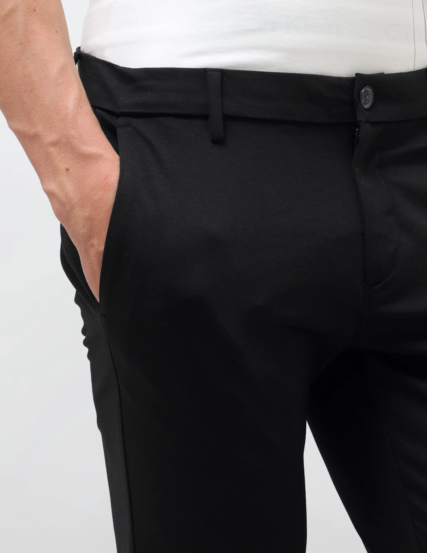 Satin Slim Fit Trousers - Image 7