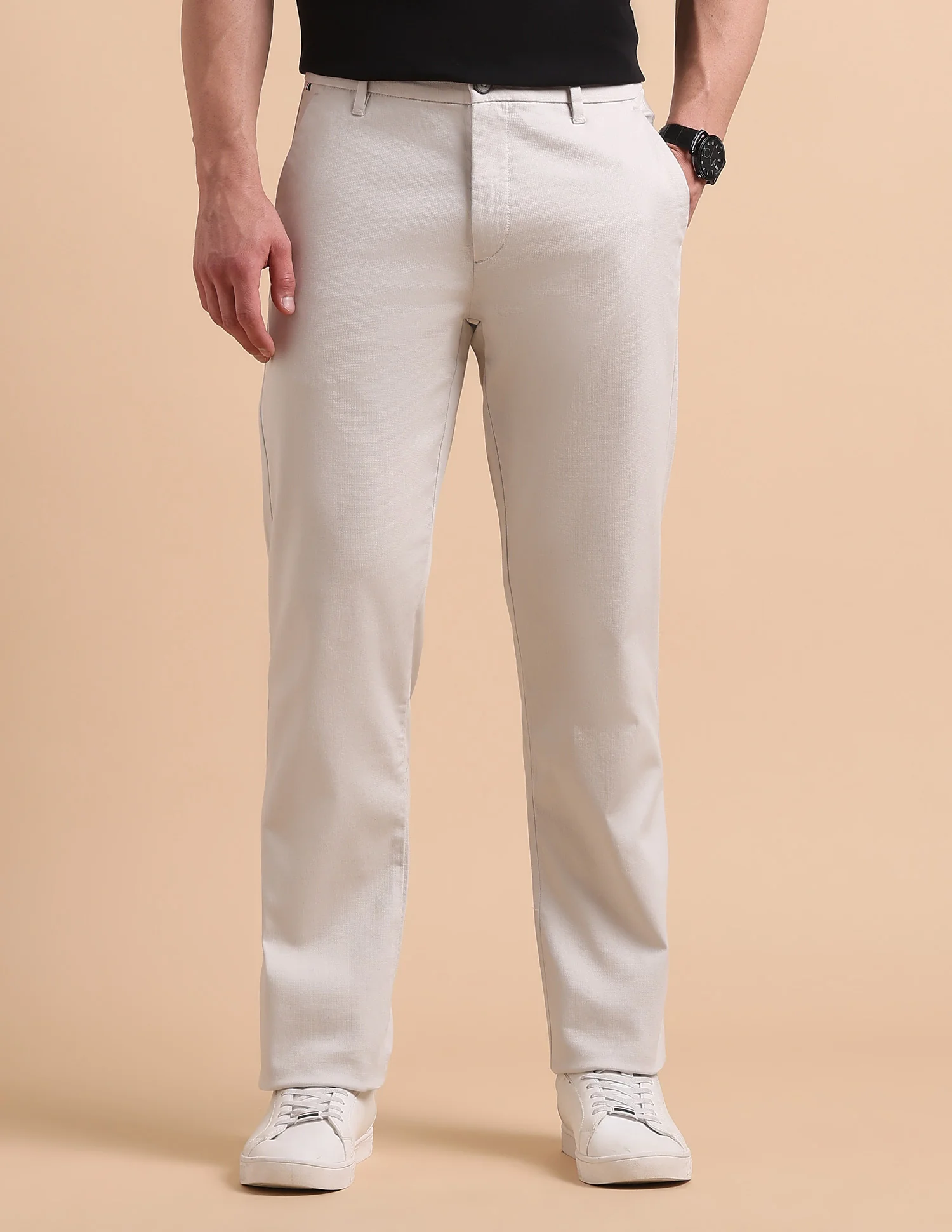 Satin Slim Fit Trousers