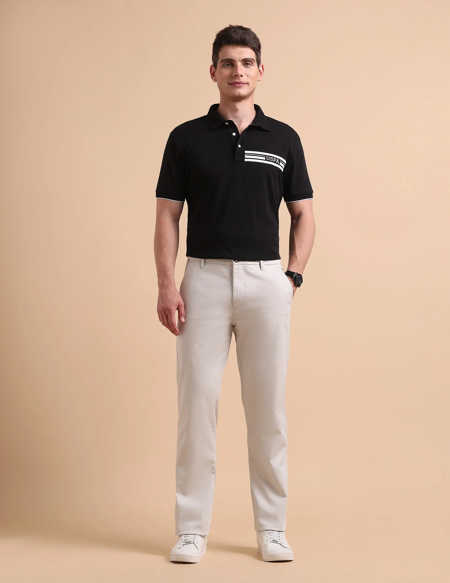 Satin Slim Fit Trousers - Image 3