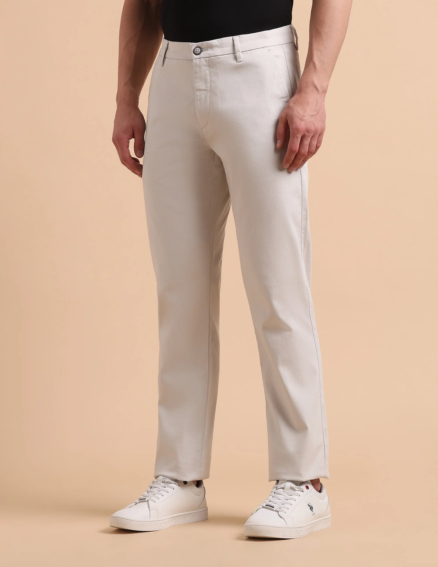 Satin Slim Fit Trousers - Image 4