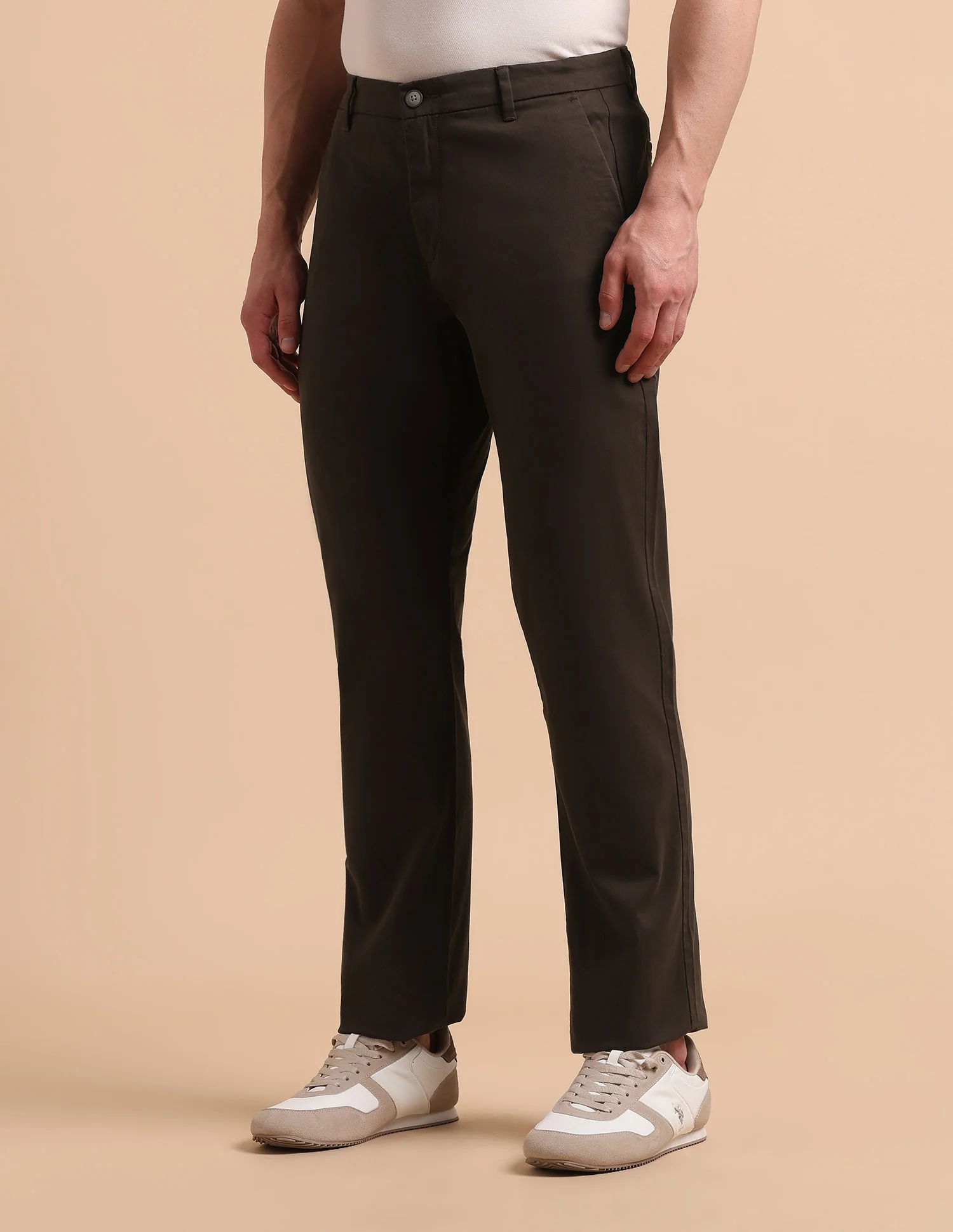 Satin Slim Fit Trousers - Image 4