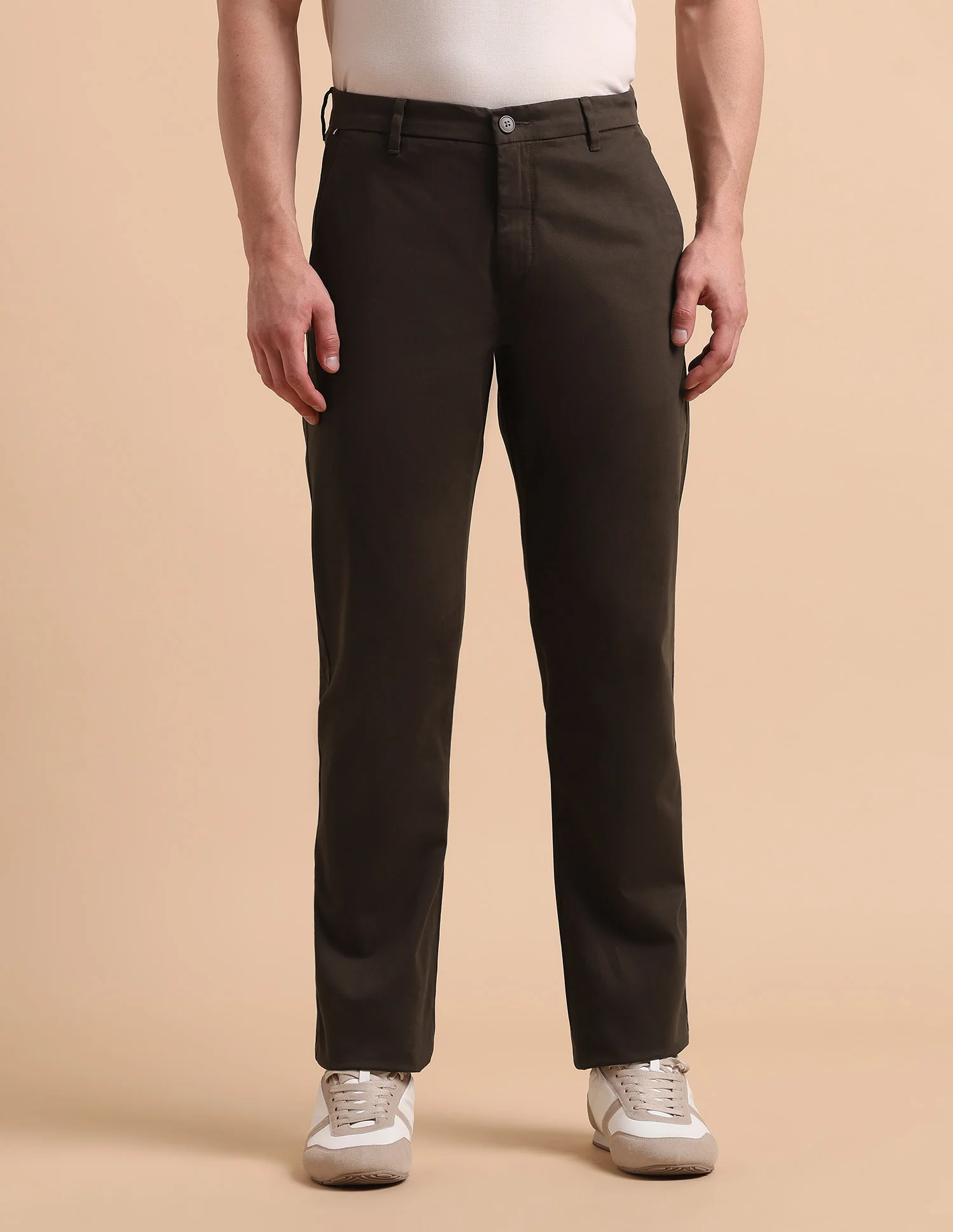Satin Slim Fit Trousers - Image 6