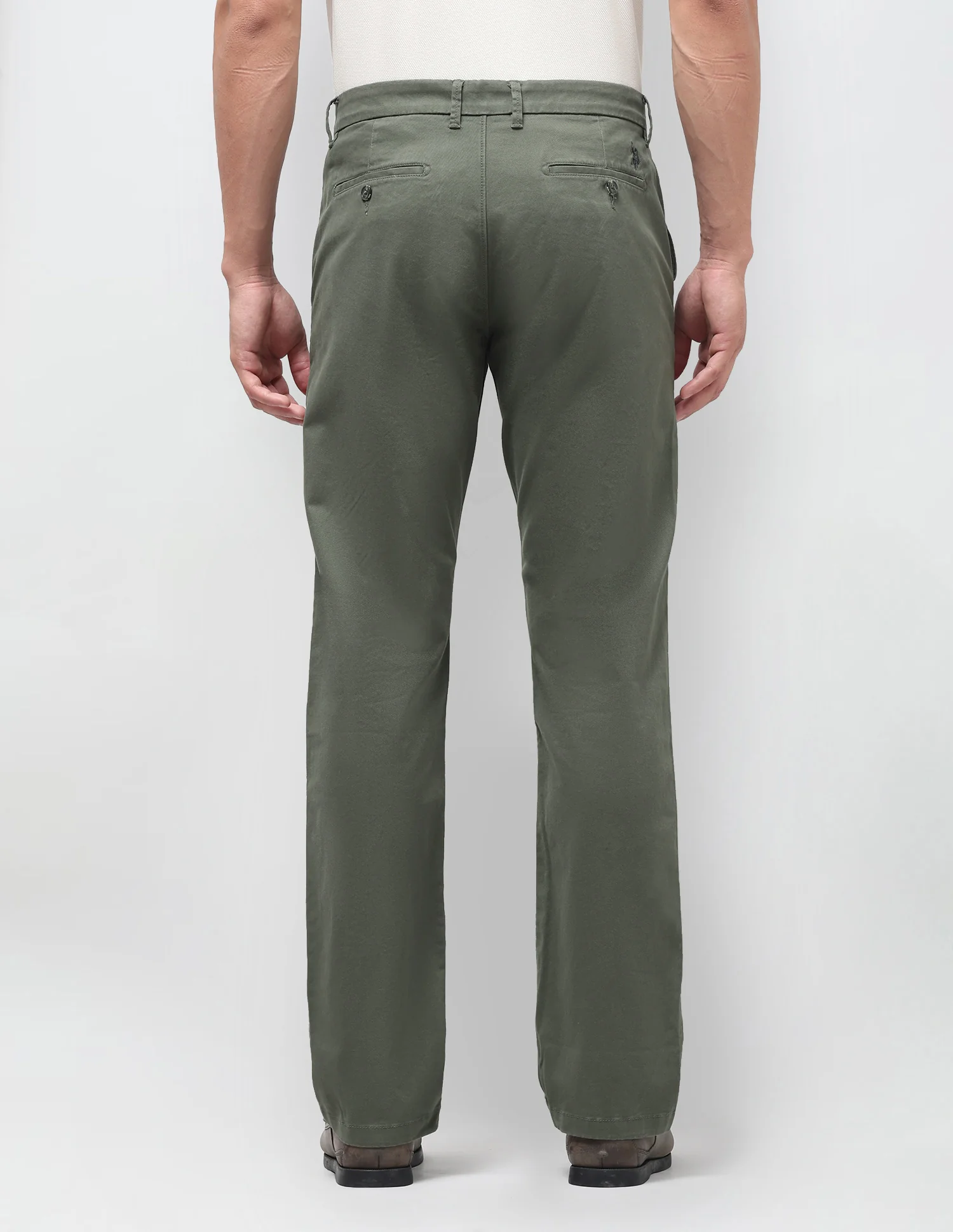 Satin Straight Fit Trousers - Image 5
