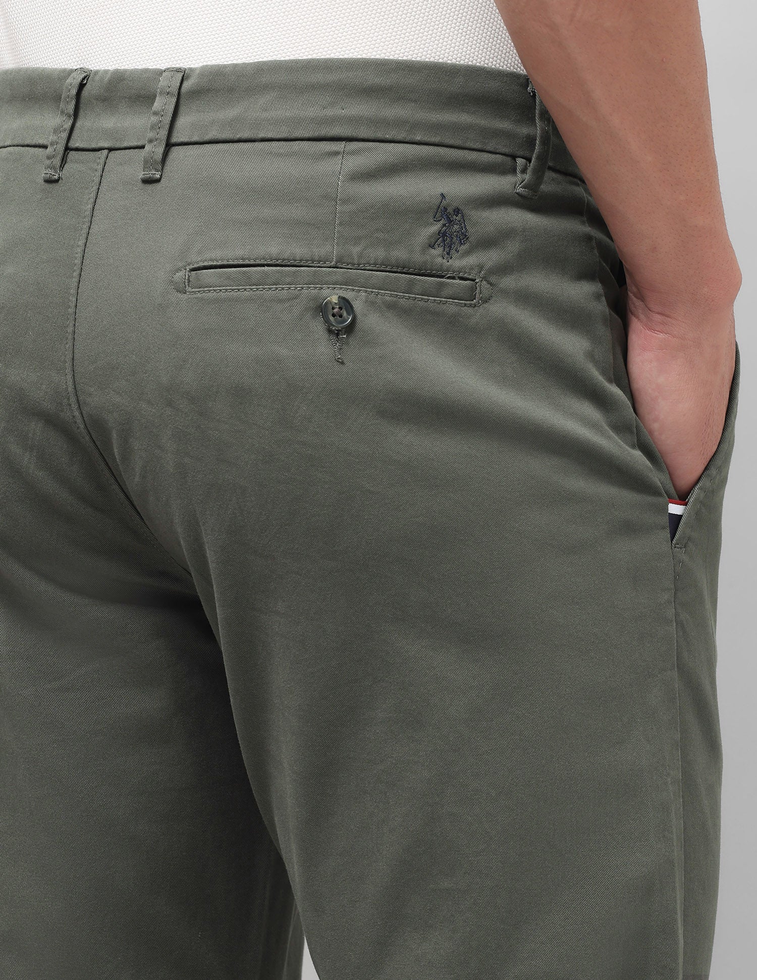 Satin Straight Fit Trousers - Image 8