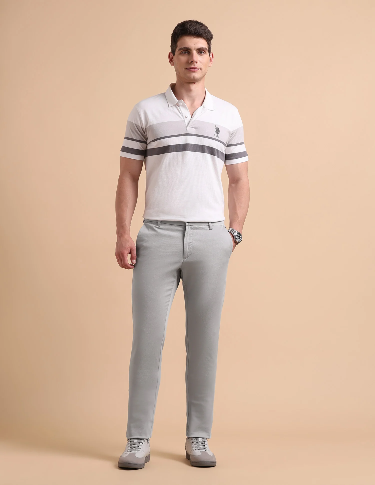 Satin Super Slim Fit Trousers - Image 3