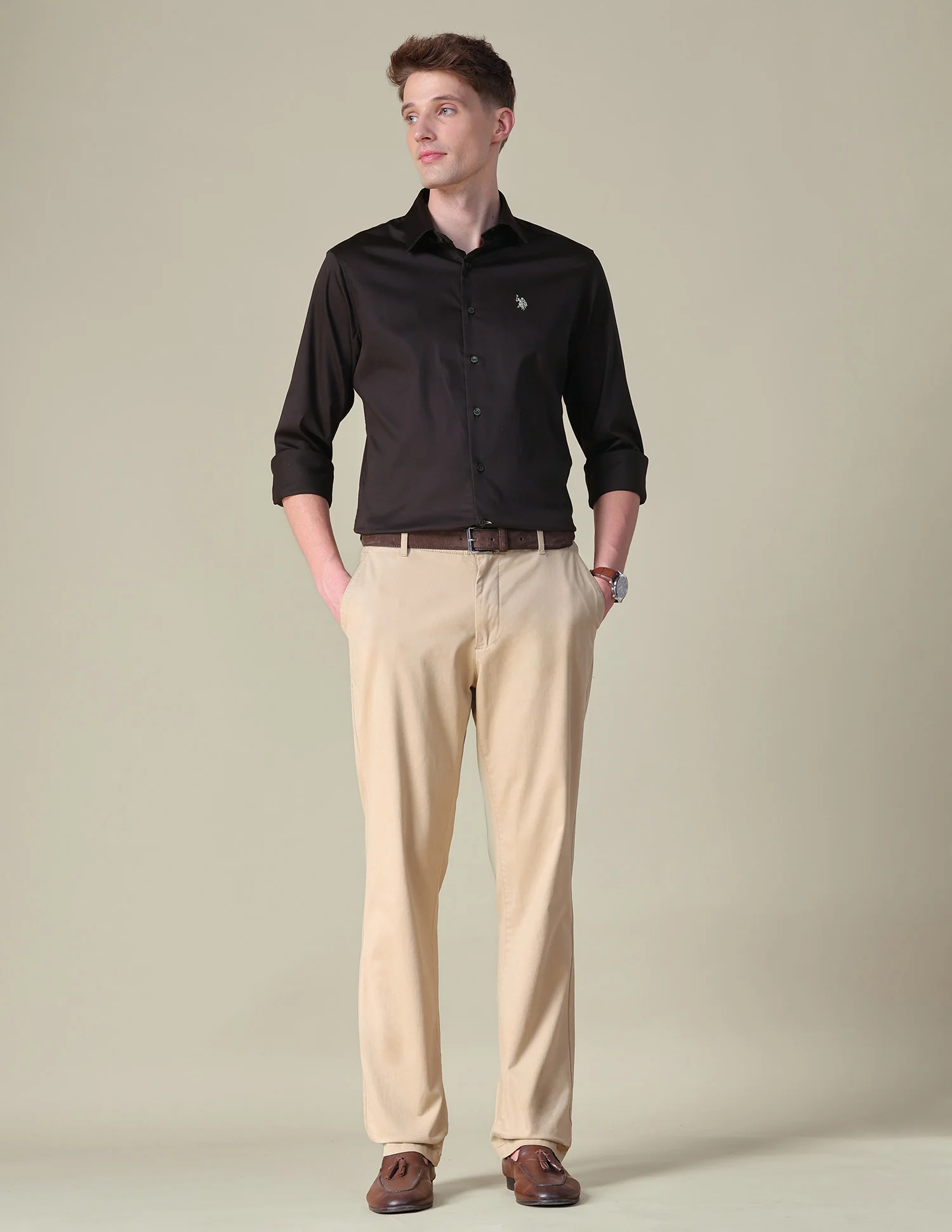 Satin Tailored Fit Shirt - Image 3