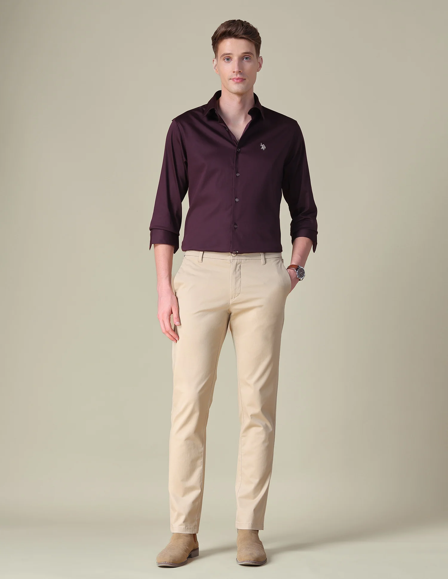 Satin Tailored Fit Shirt - Image 3