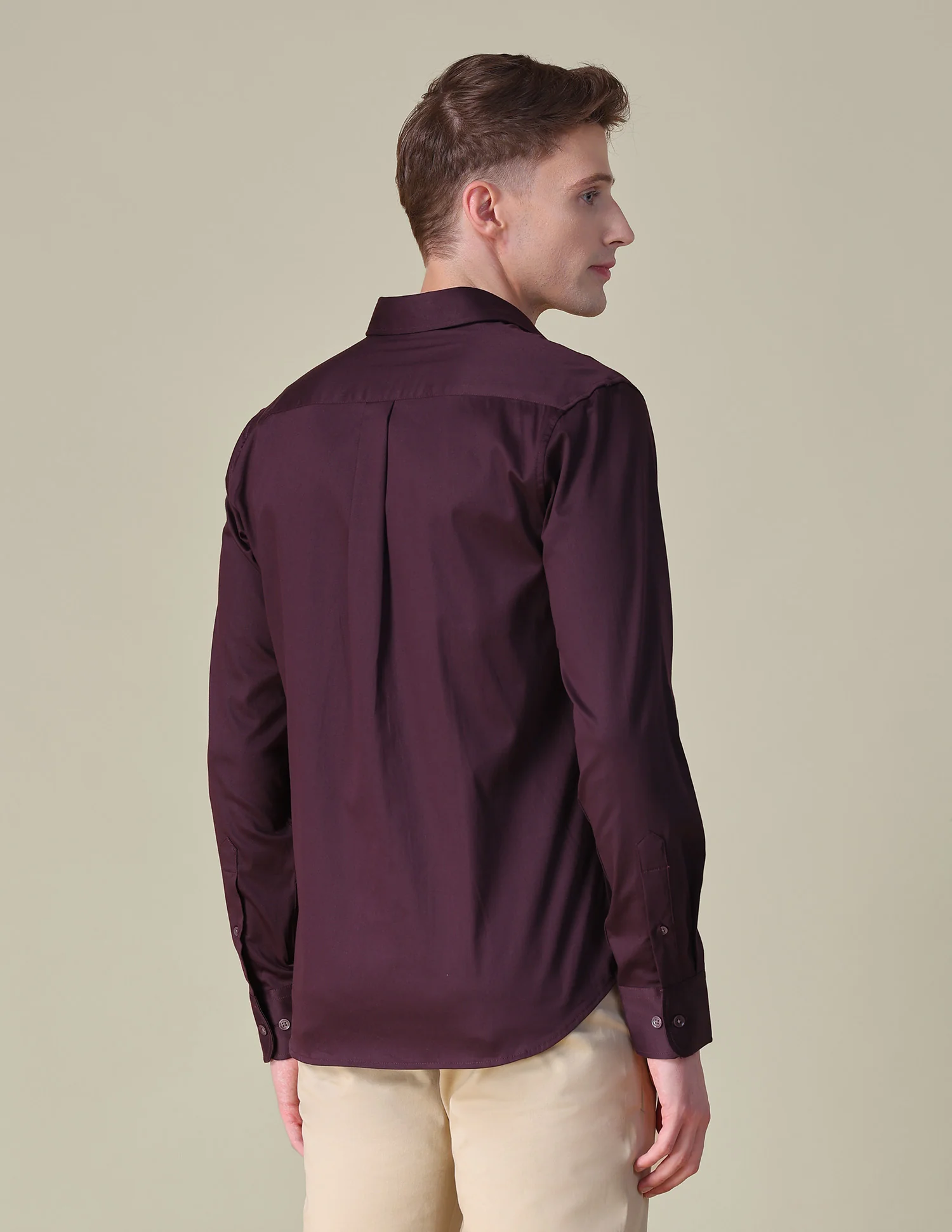 Satin Tailored Fit Shirt - Image 5